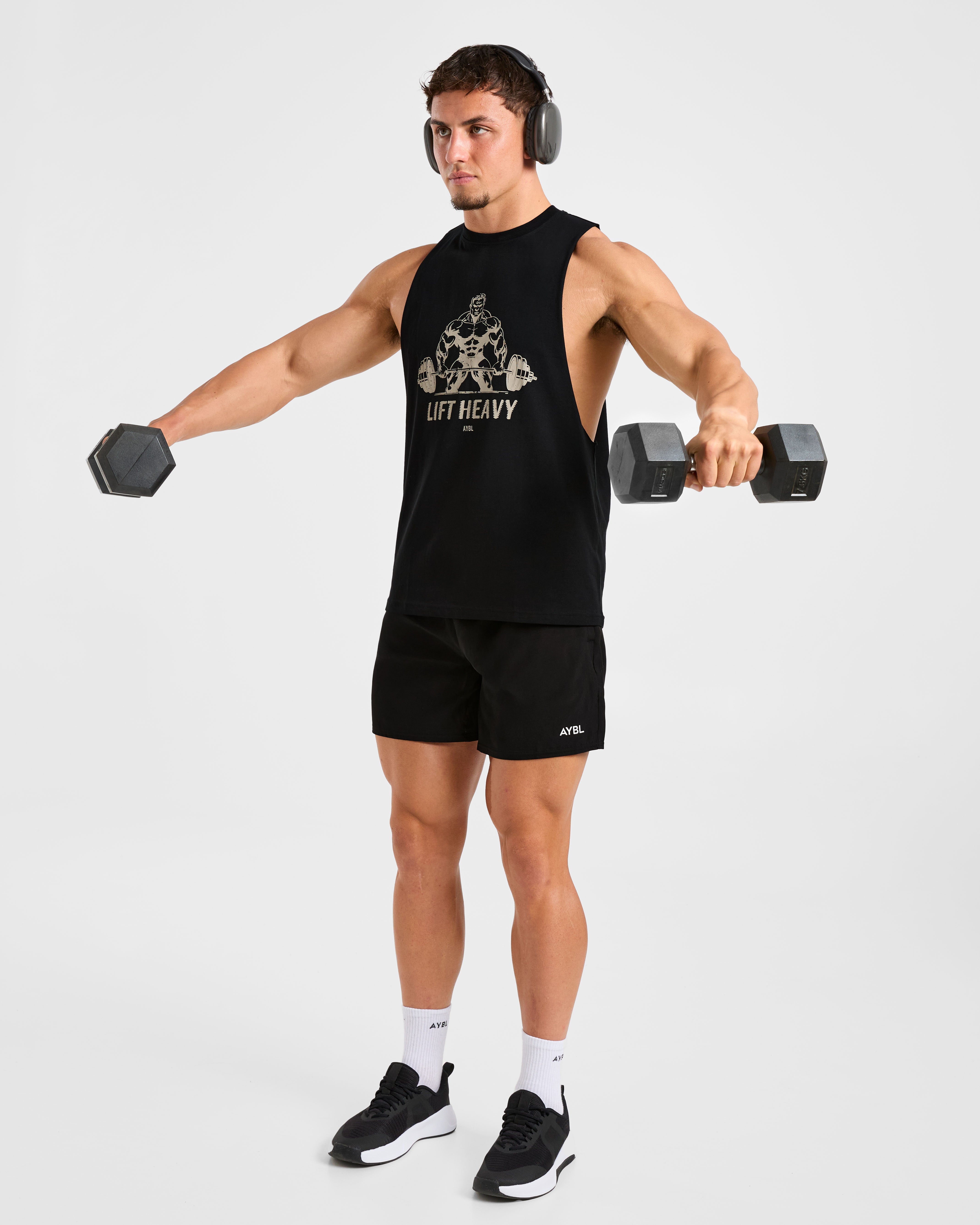 Lift Heavy Tank - Black/Off White