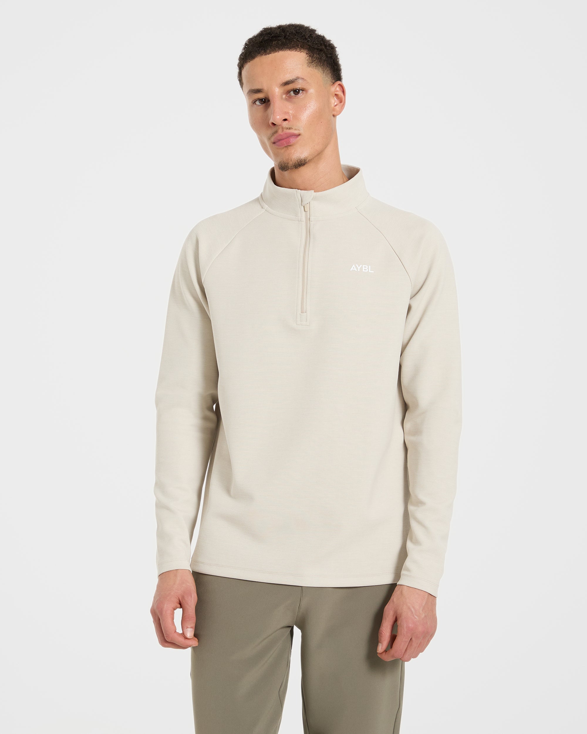 Precision Hybrid 1/4 Zip Pullover - Sand