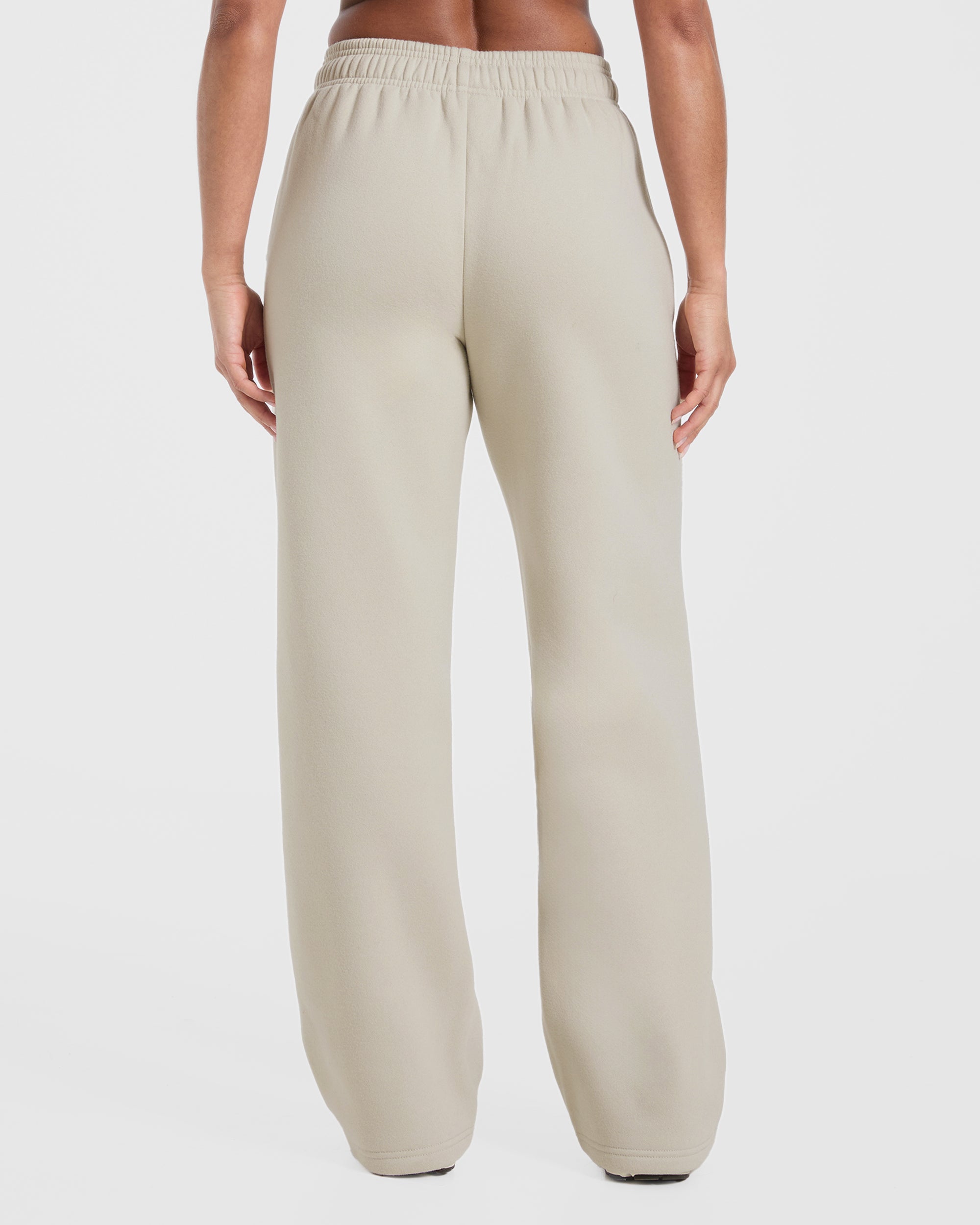 Sports Society Oversized Straight Leg Joggers - Sand