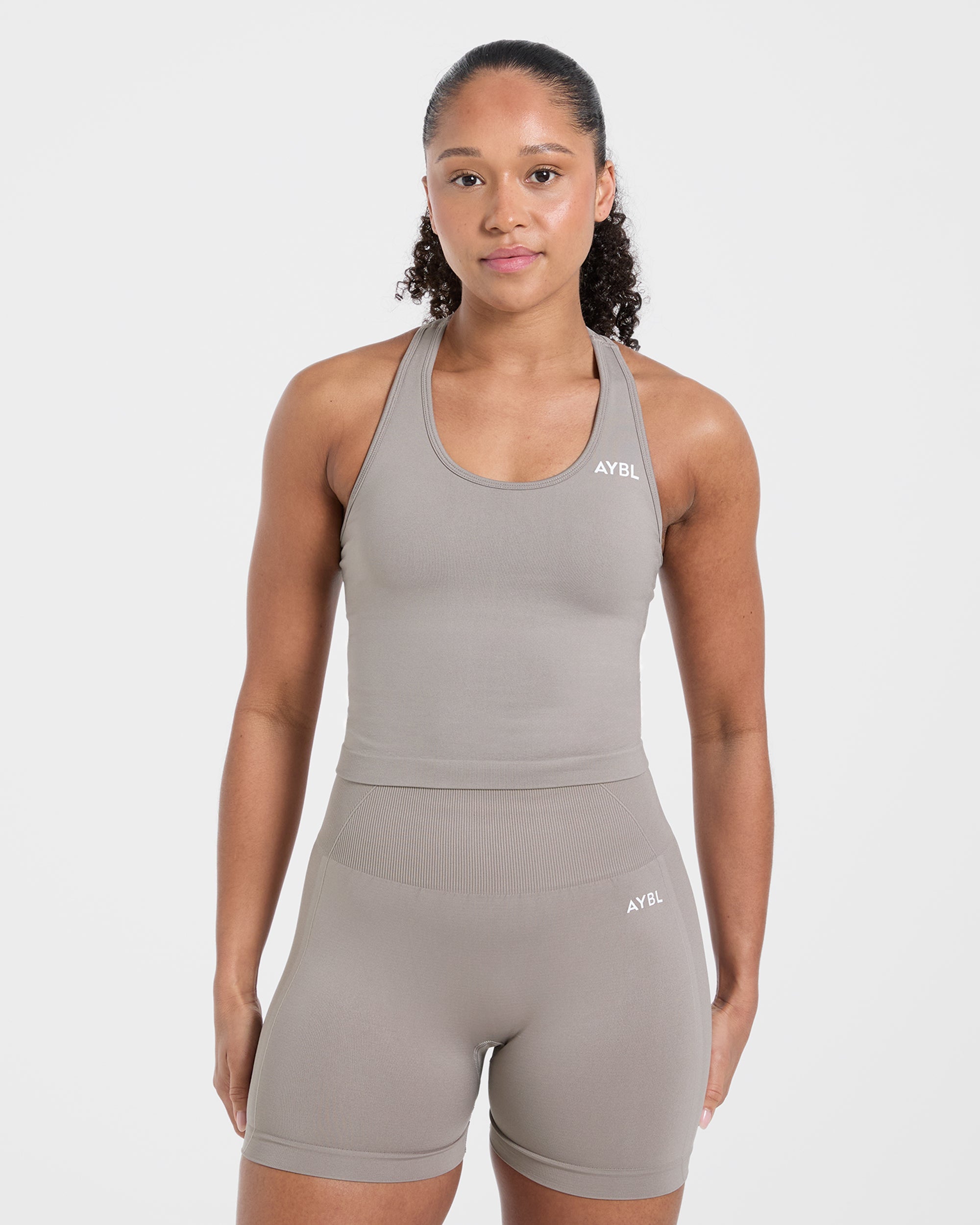 Empower Seamless Tank Top - Taupe