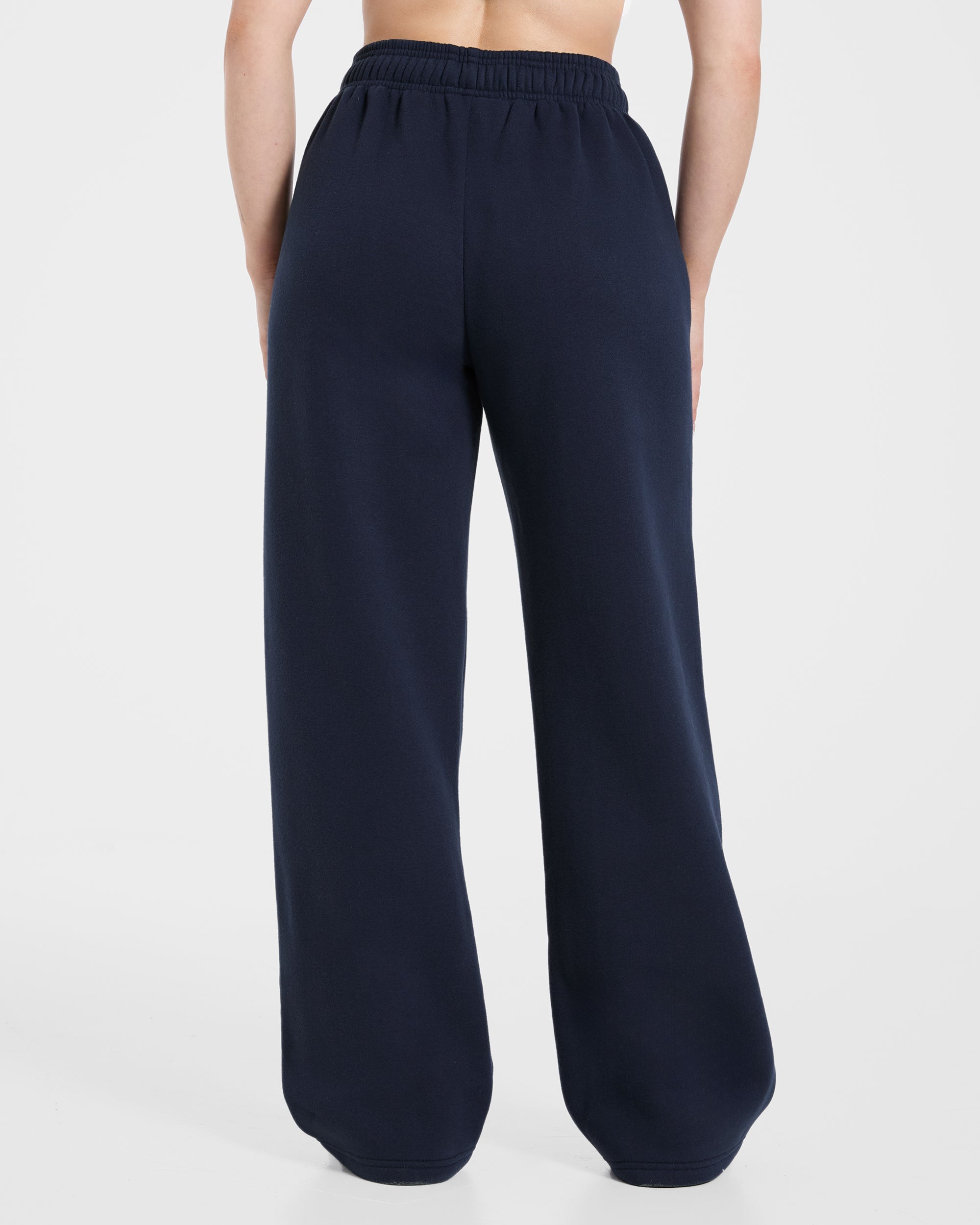 Sports Society Oversized Straight Leg Joggers - Navy