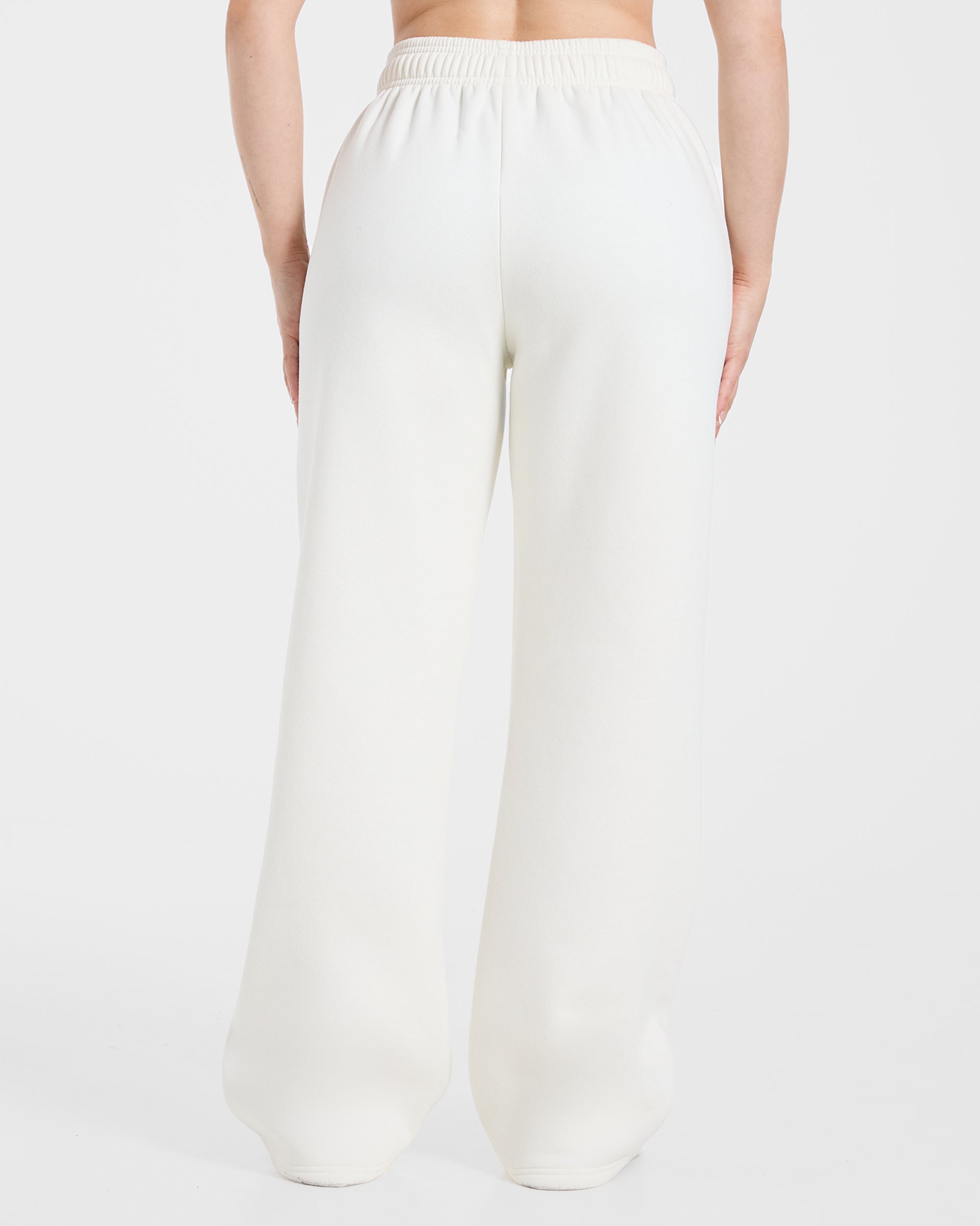 Sports Society Oversized Straight Leg Joggers - Off White
