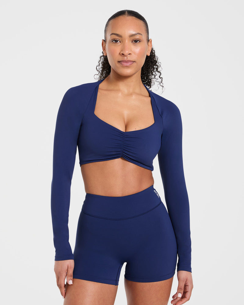 Physique Long Sleeve Crop Top