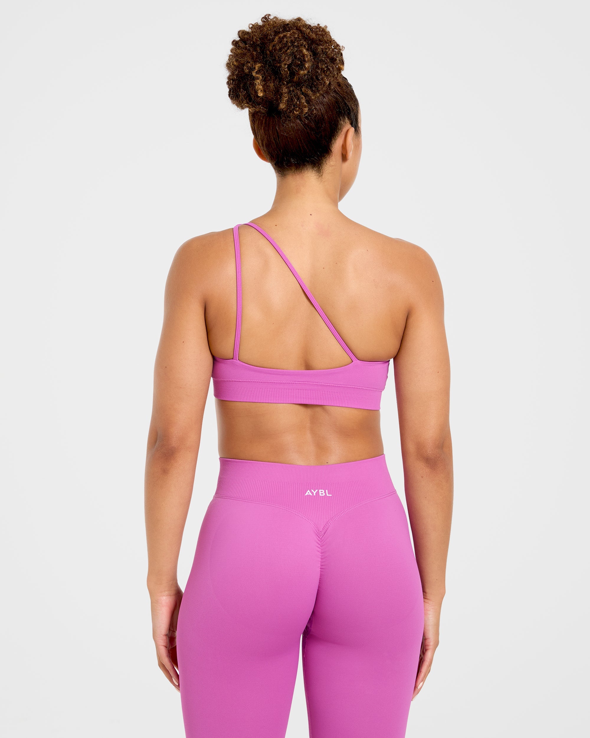 Enhance Seamless One Shoulder Sports Bra - Summer Violet