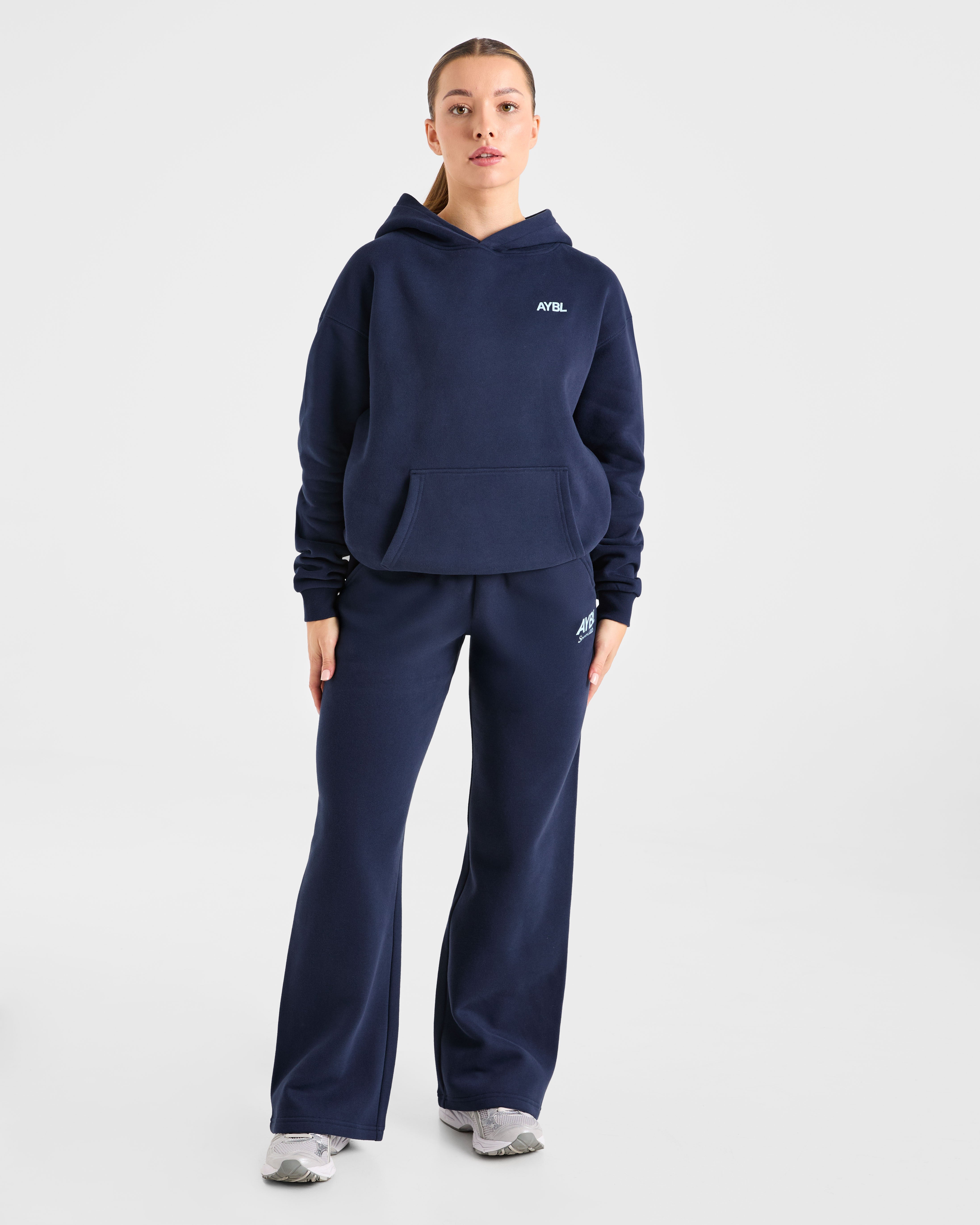 AYBL Sports Club Oversized Hoodie - Navy/Blue