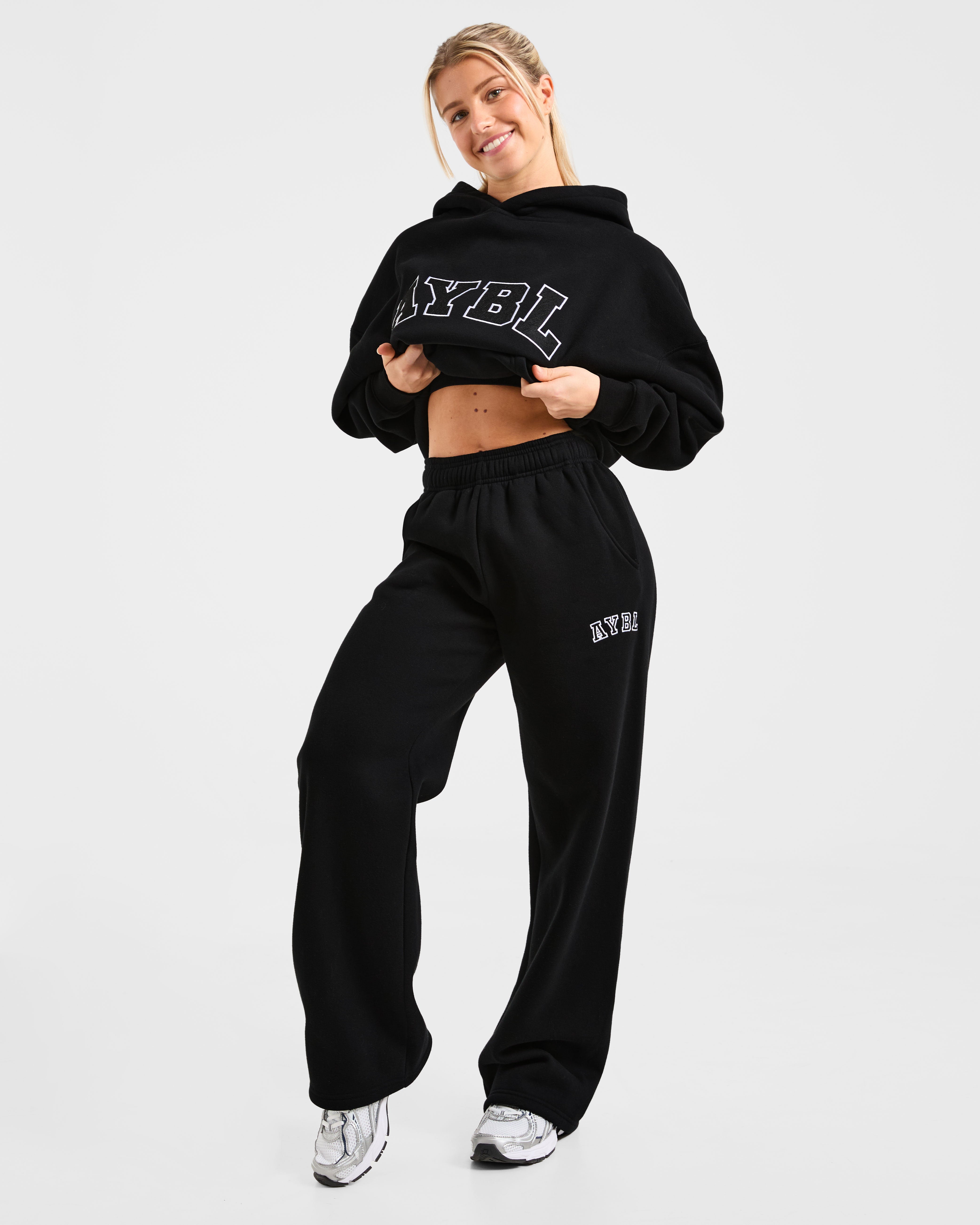 Varsity 2.0 Oversized Hoodie - Black