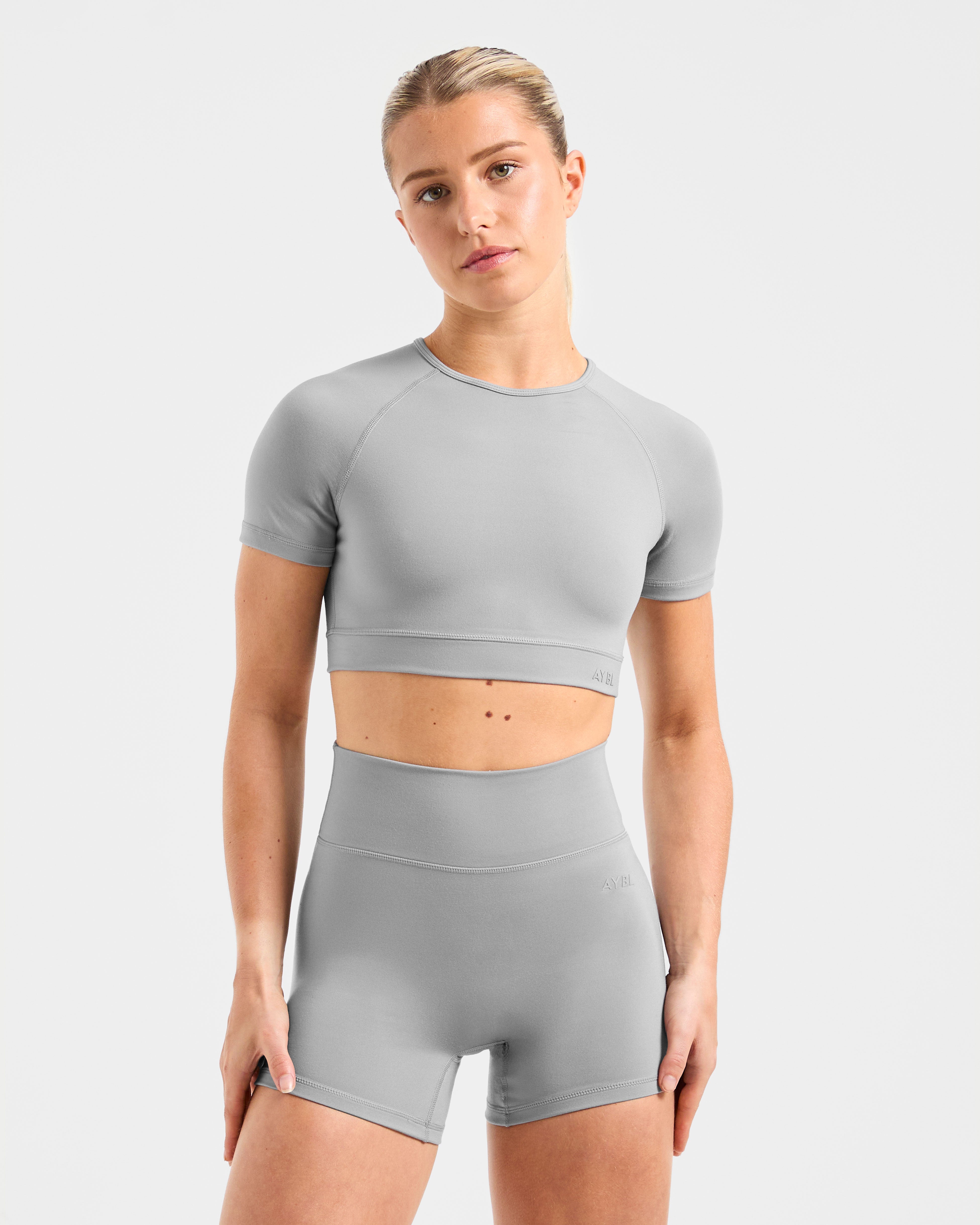 Staple Crop Top - Grey