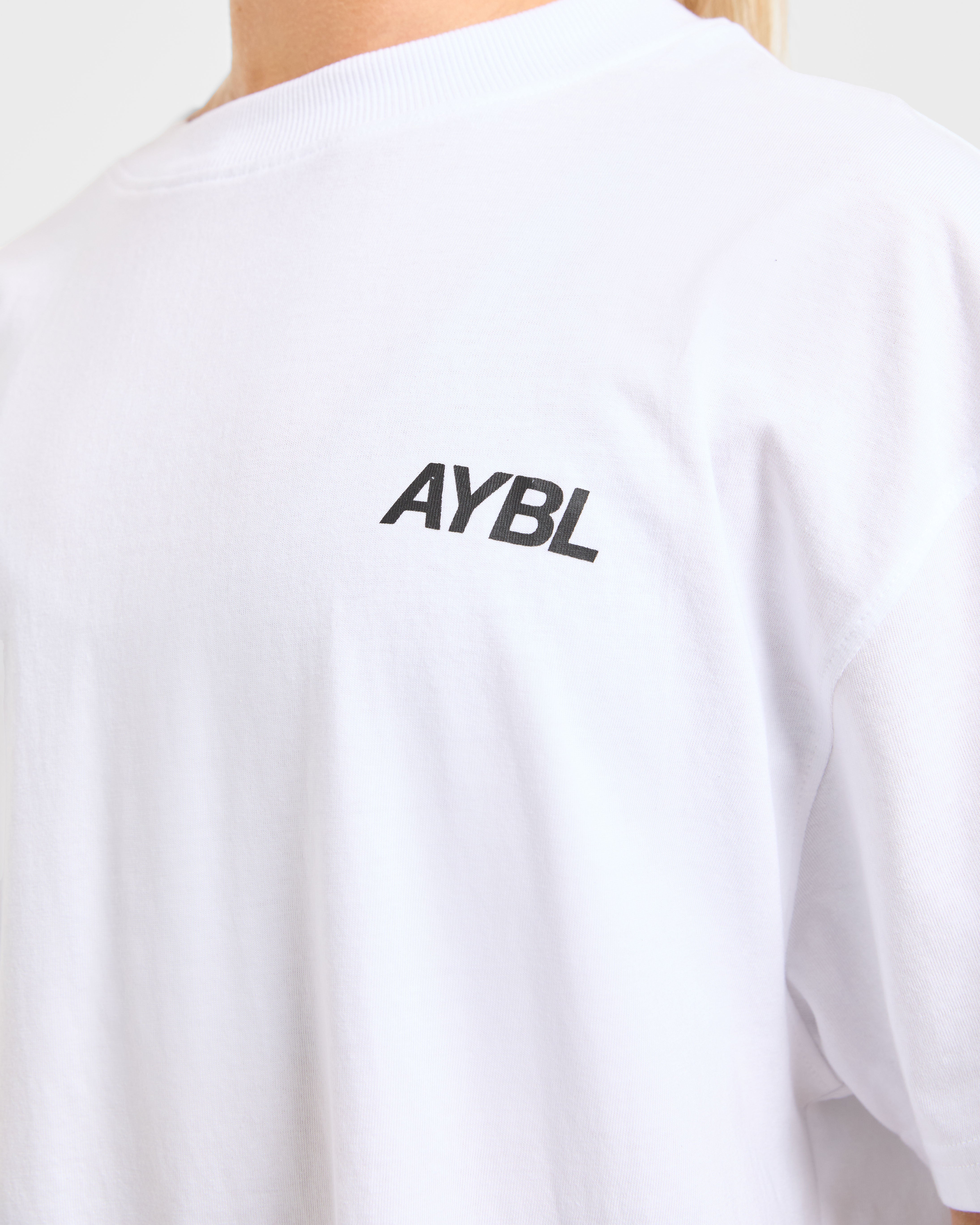 AYBL Sports Club Oversized T Shirt - White