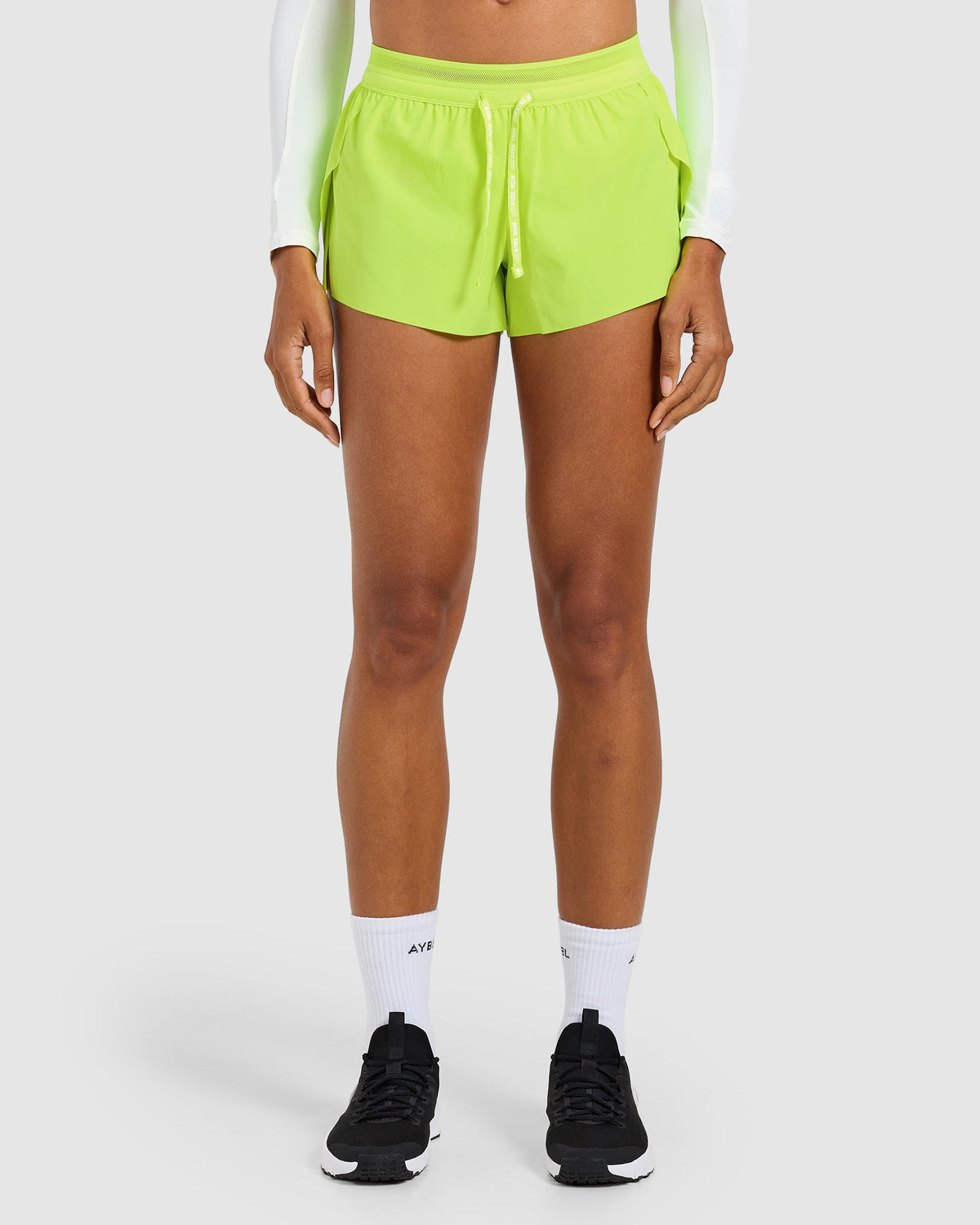 Run Low Rise 3" Shorts - Neon Yellow