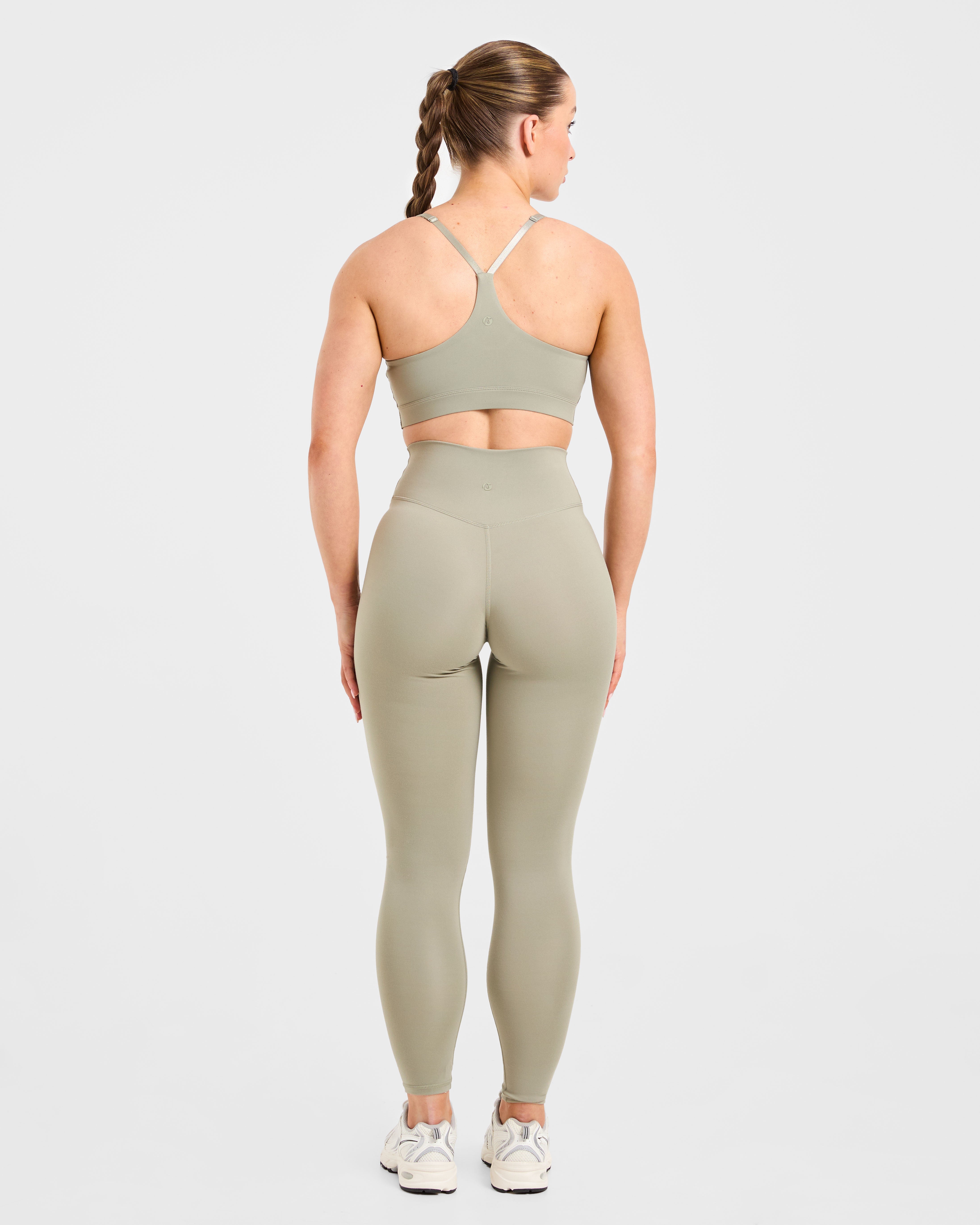 Staple Sports Bra - Washed Olive