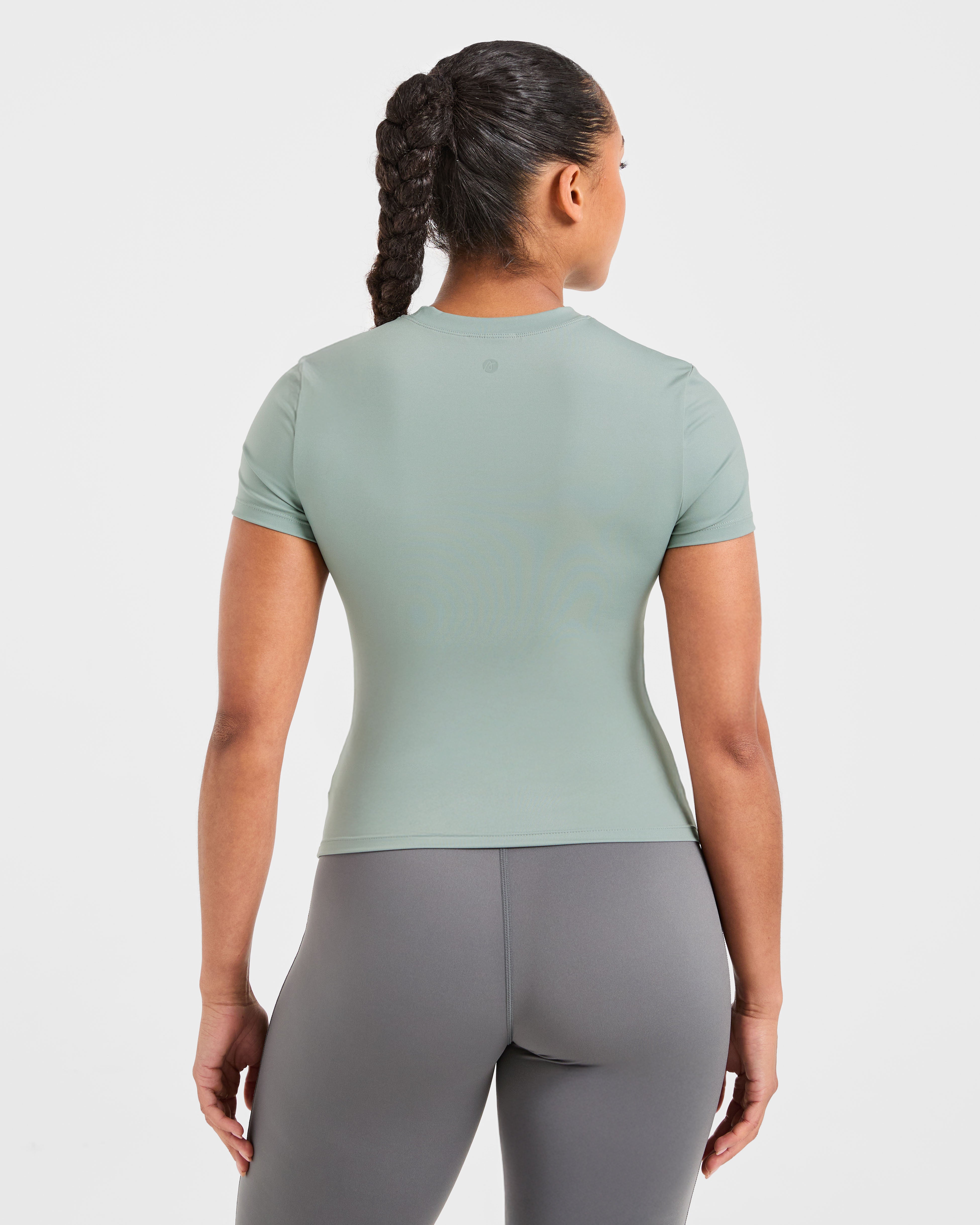 Sculpt-T-Shirt – gedämpftes Salbei