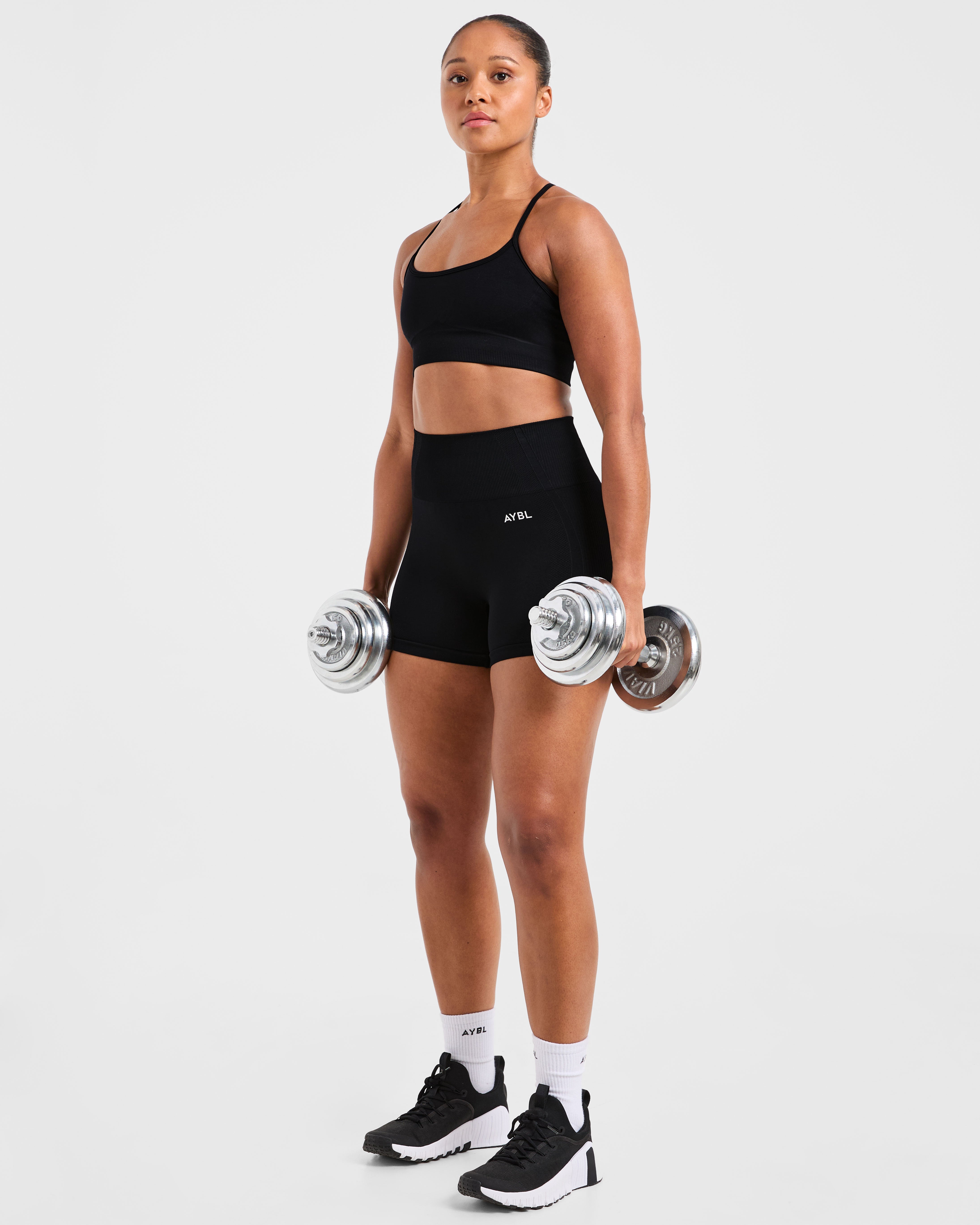 Empower Seamless Sports Bra - Black