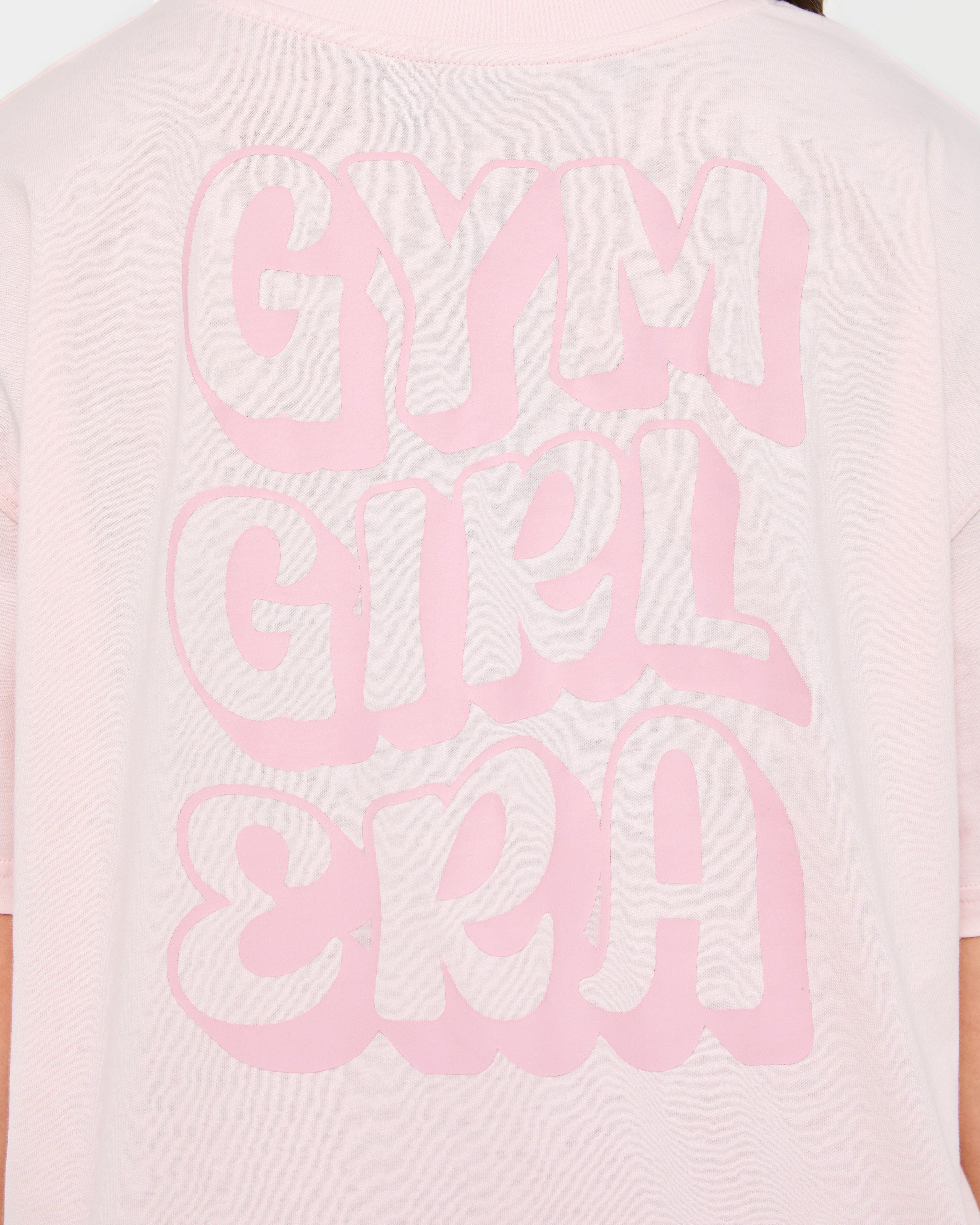 Gym Girl Era Oversized T Shirt - Pink