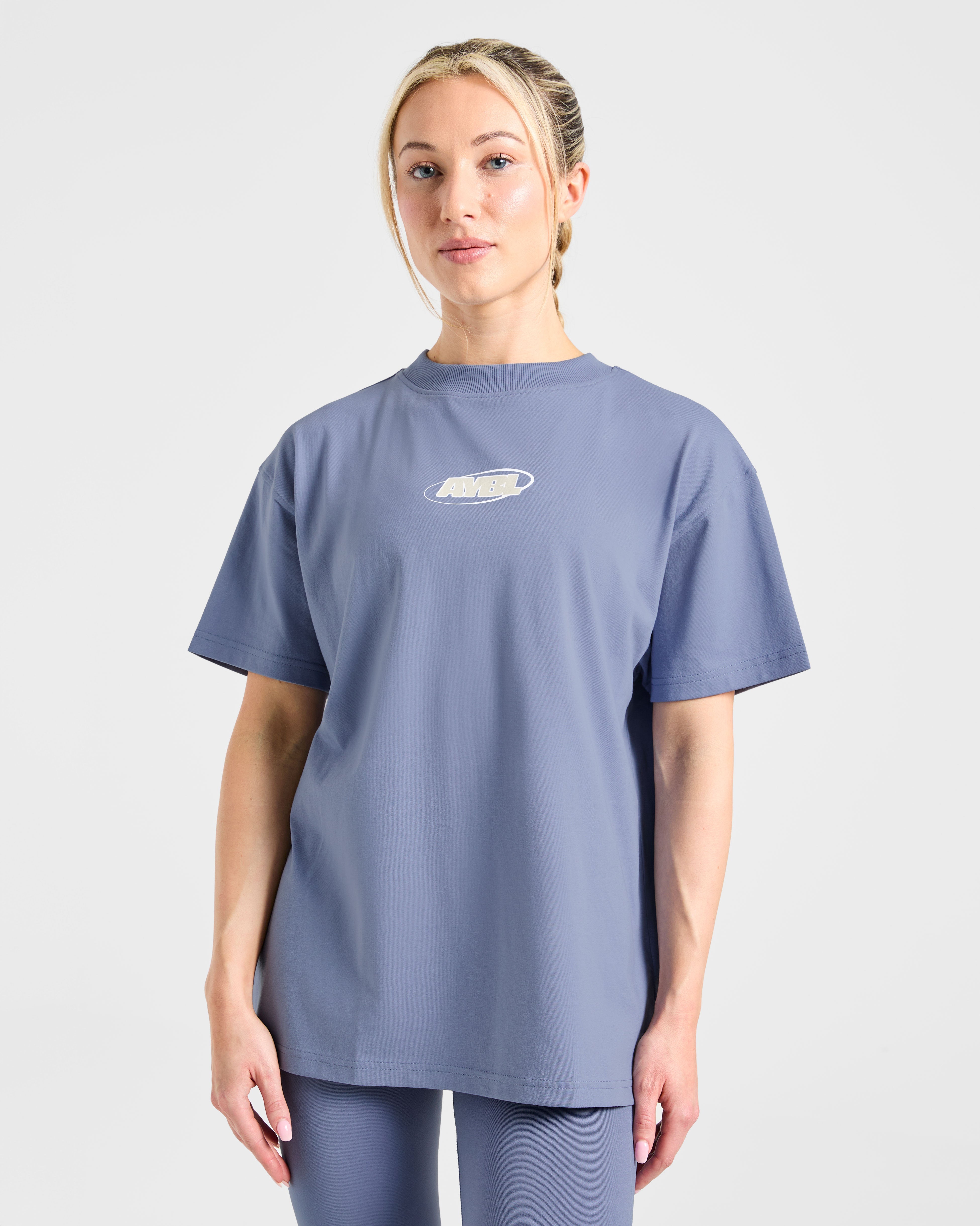 Sports Essentials Oversized T Shirt - Slate Blue