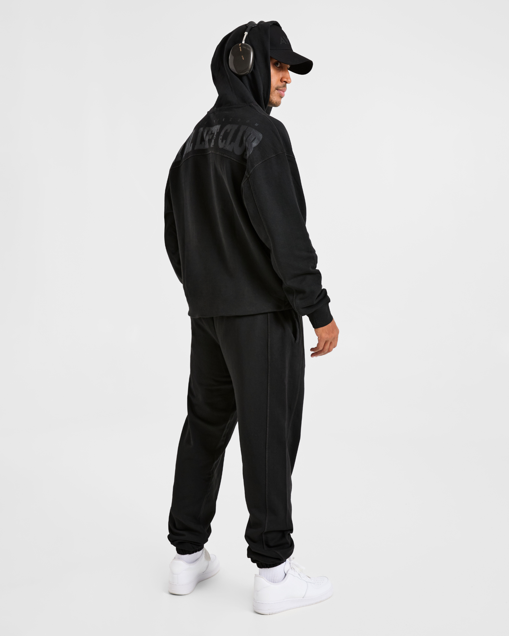 Lift Club Distressed Joggers - Black/Charcoal