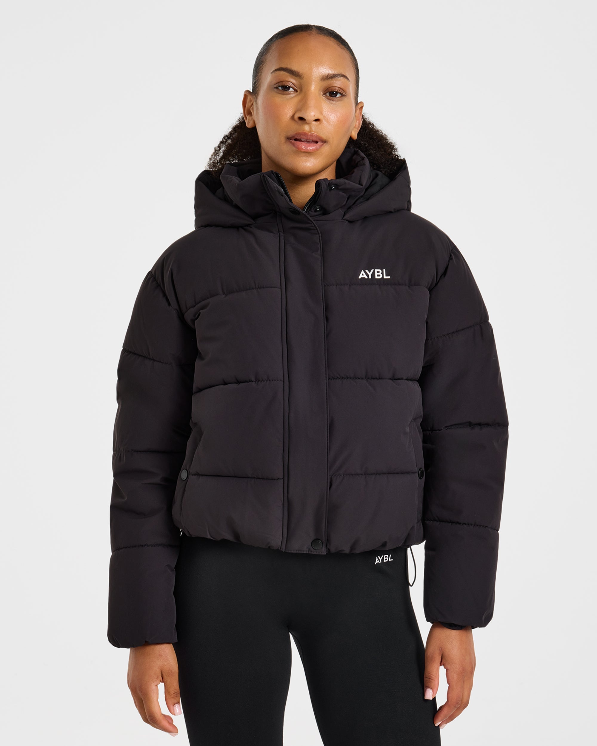 Signature Puffer Coat - Black