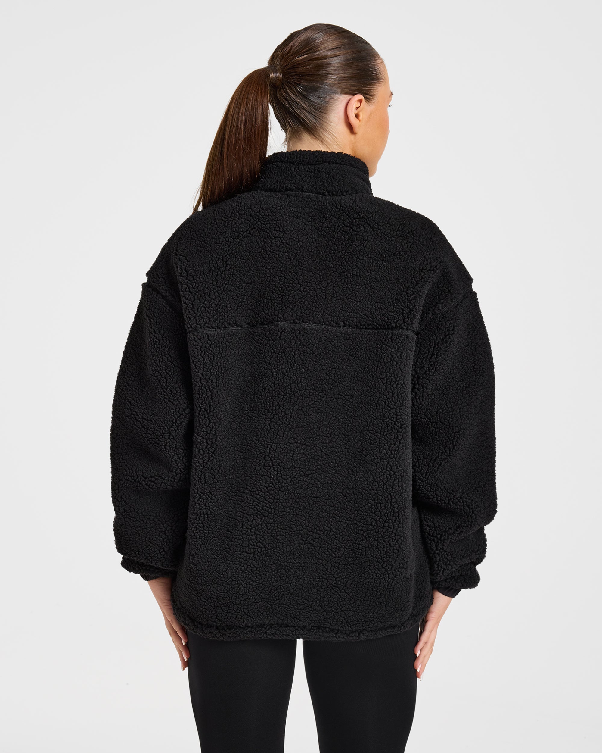 Signature 1/4 Zip Fleece Pullover - Black