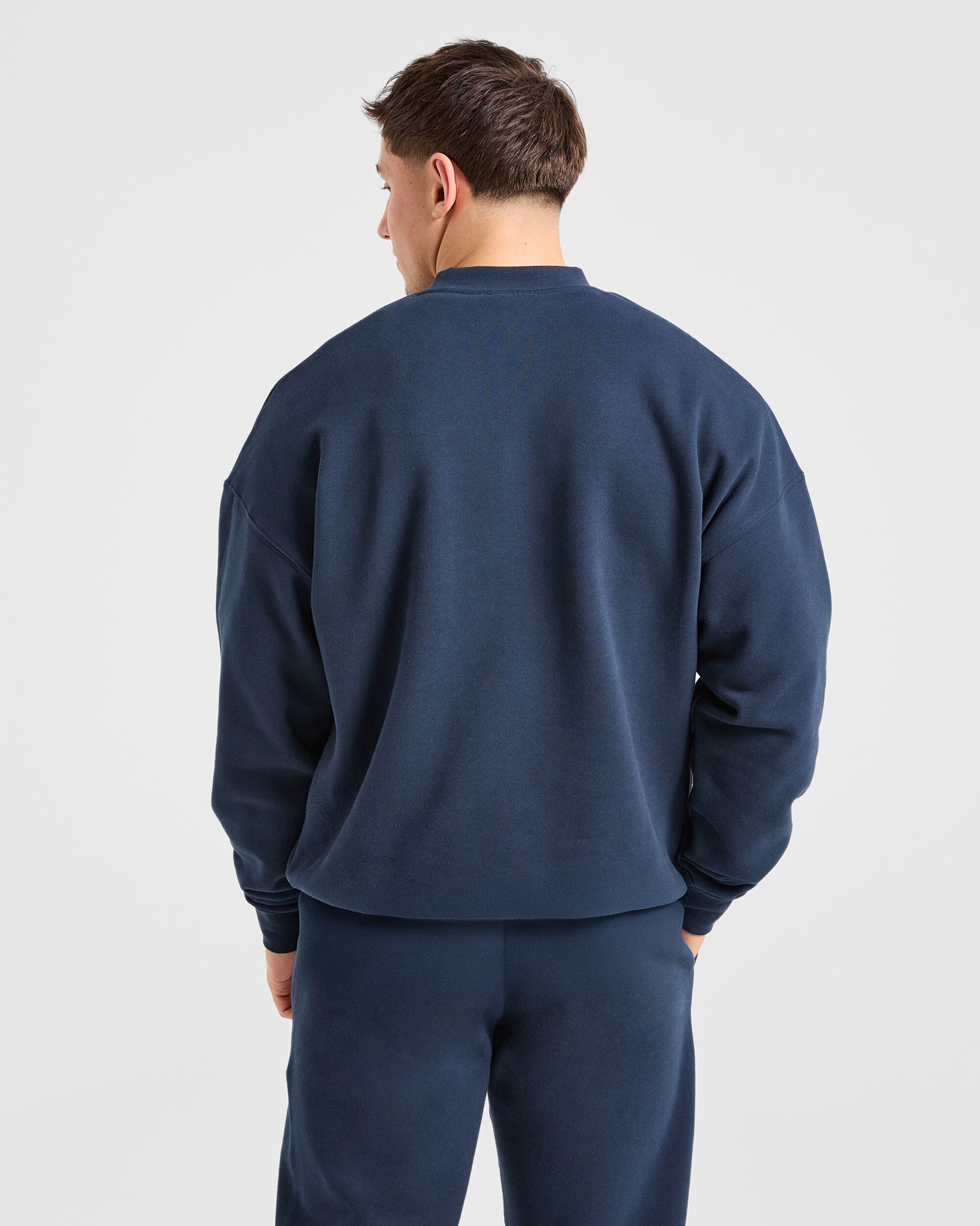 Essential Oversized Sweater - Navy
