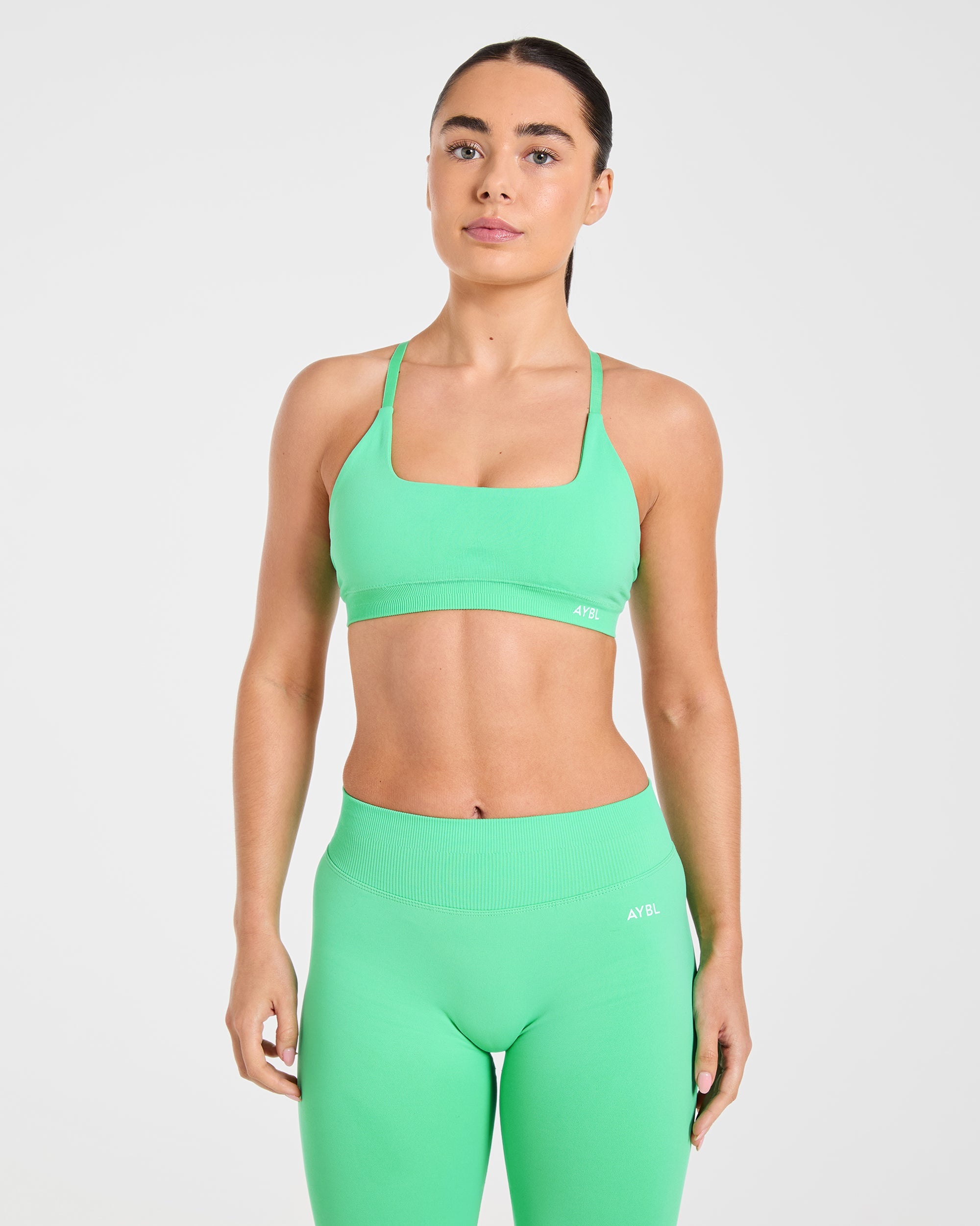 Enhance Seamless Sports Bra - Mint Green