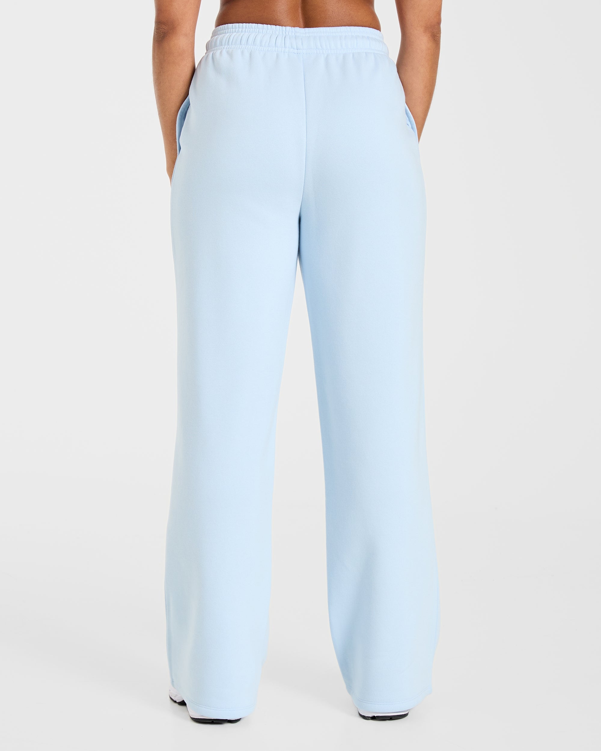 Lifestyle Oversized Straight Leg Joggers - Spring Blue