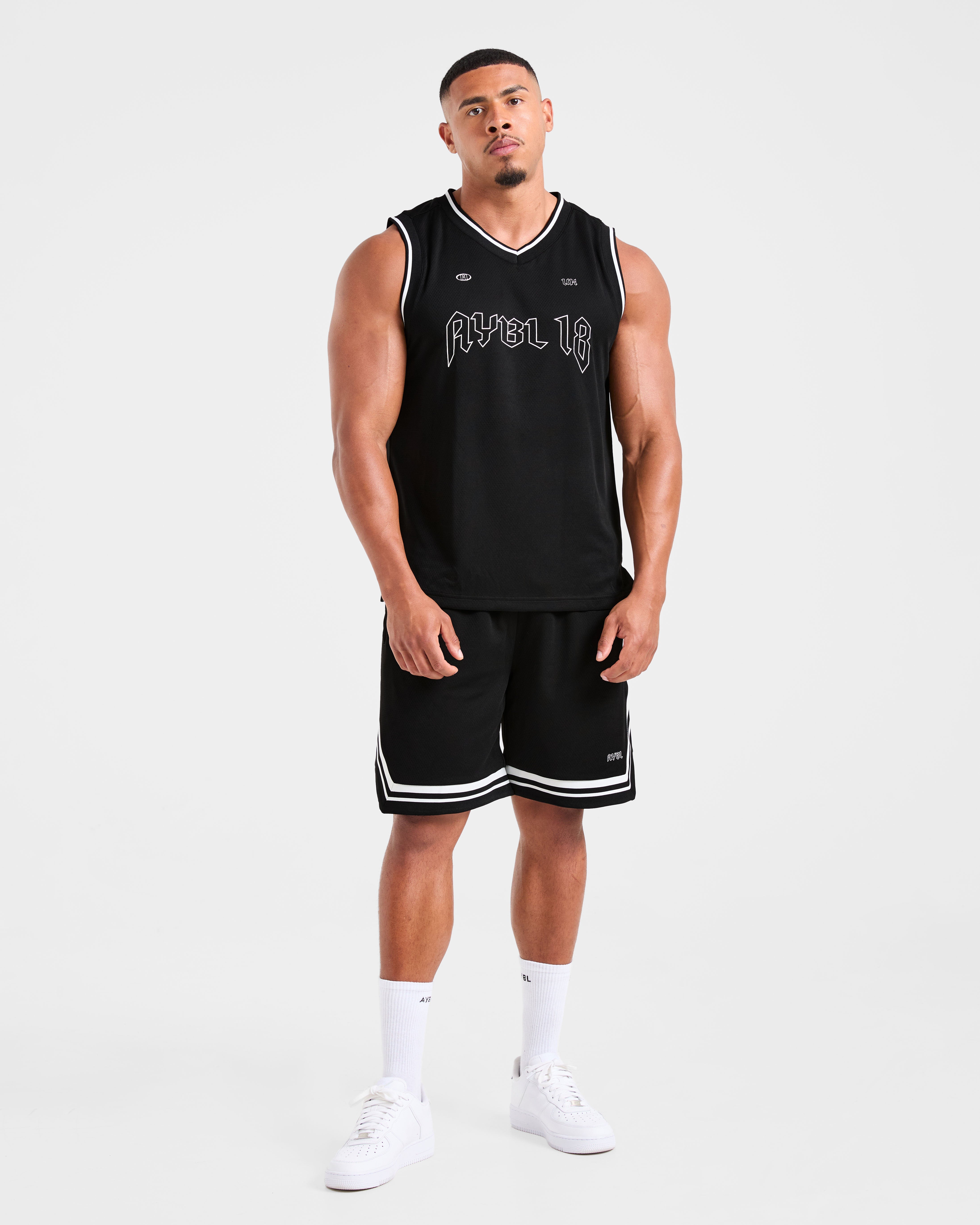 Rebound Stripe Tank - Black