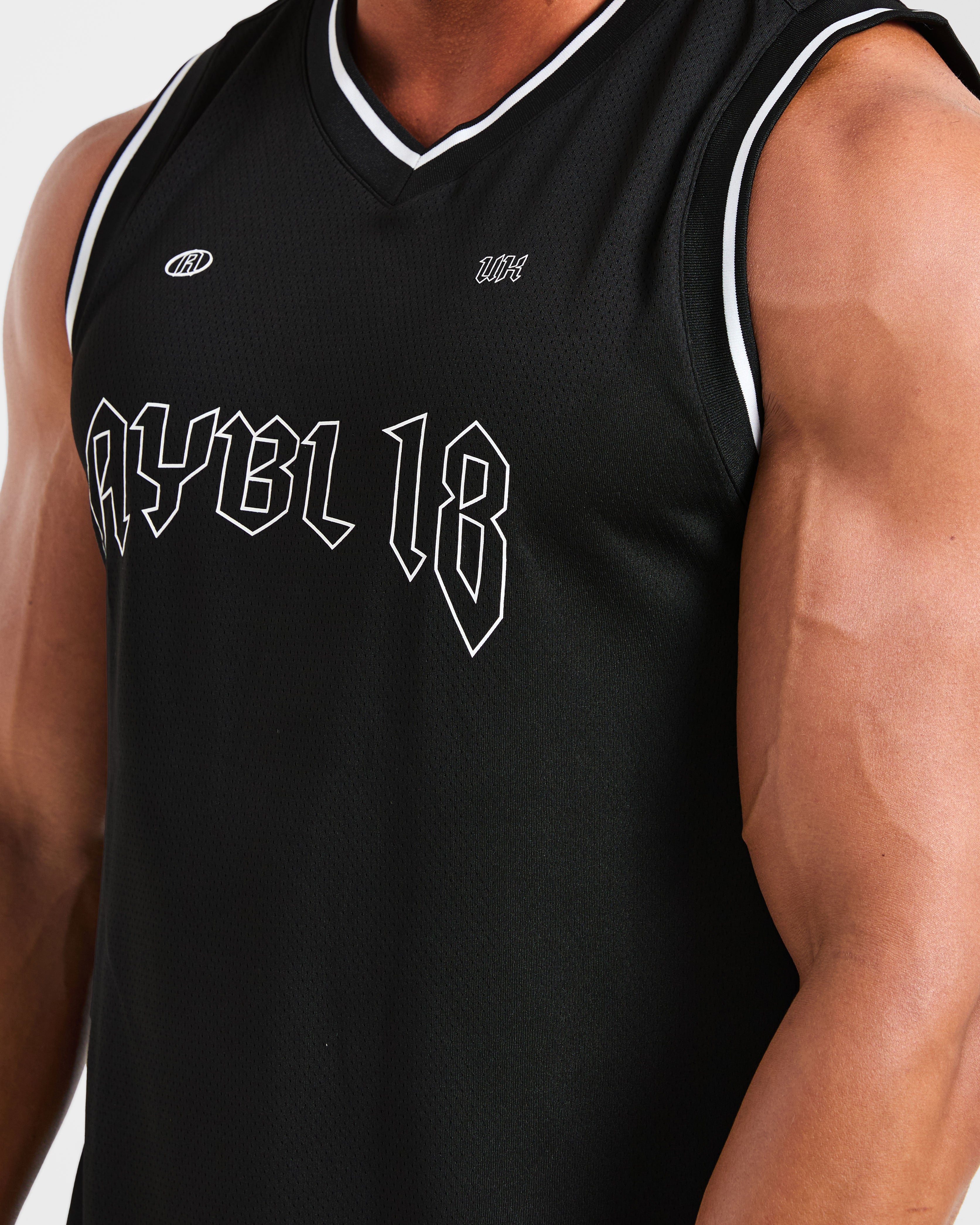Rebound Stripe Tank - Black