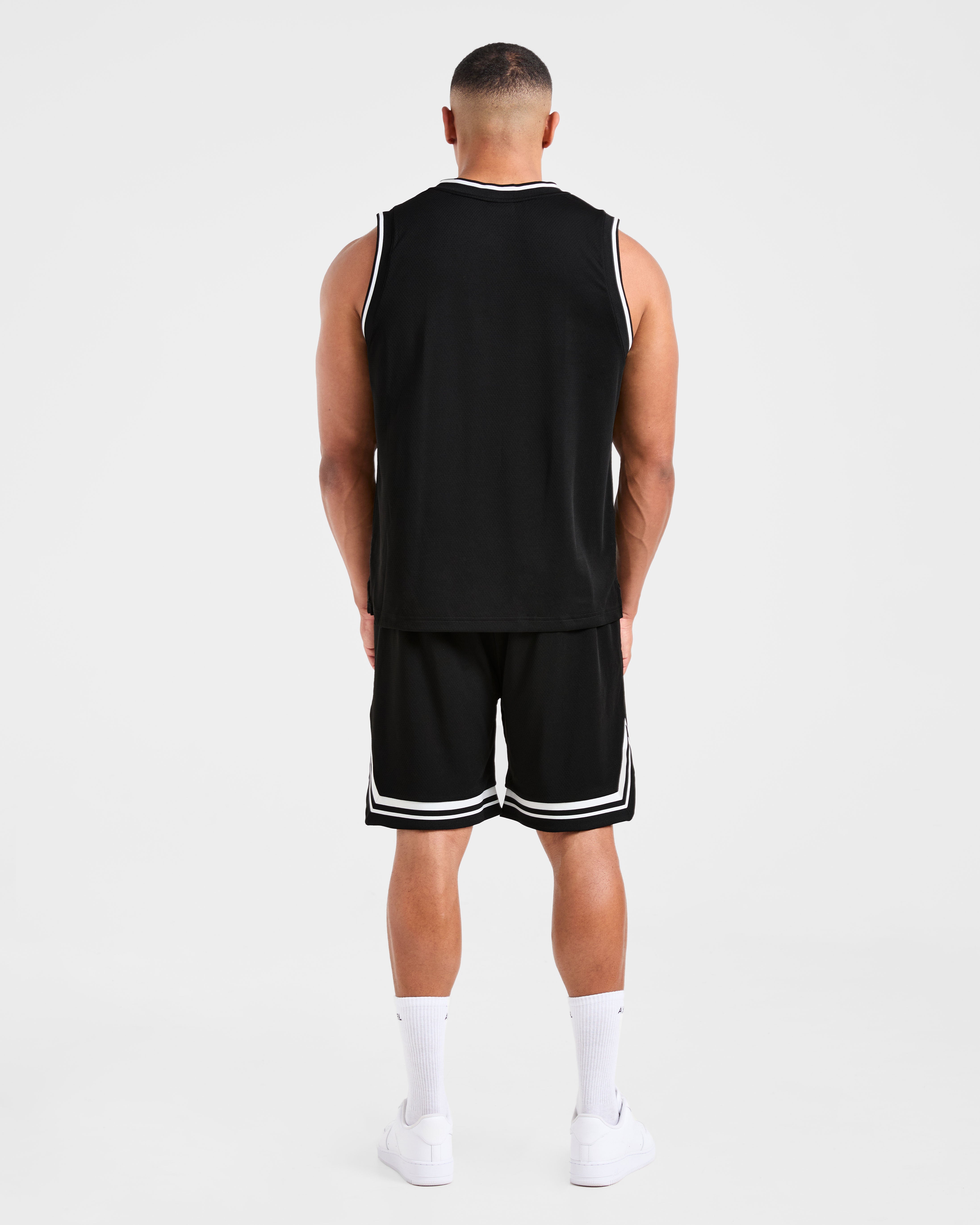 Rebound Stripe Tank - Black