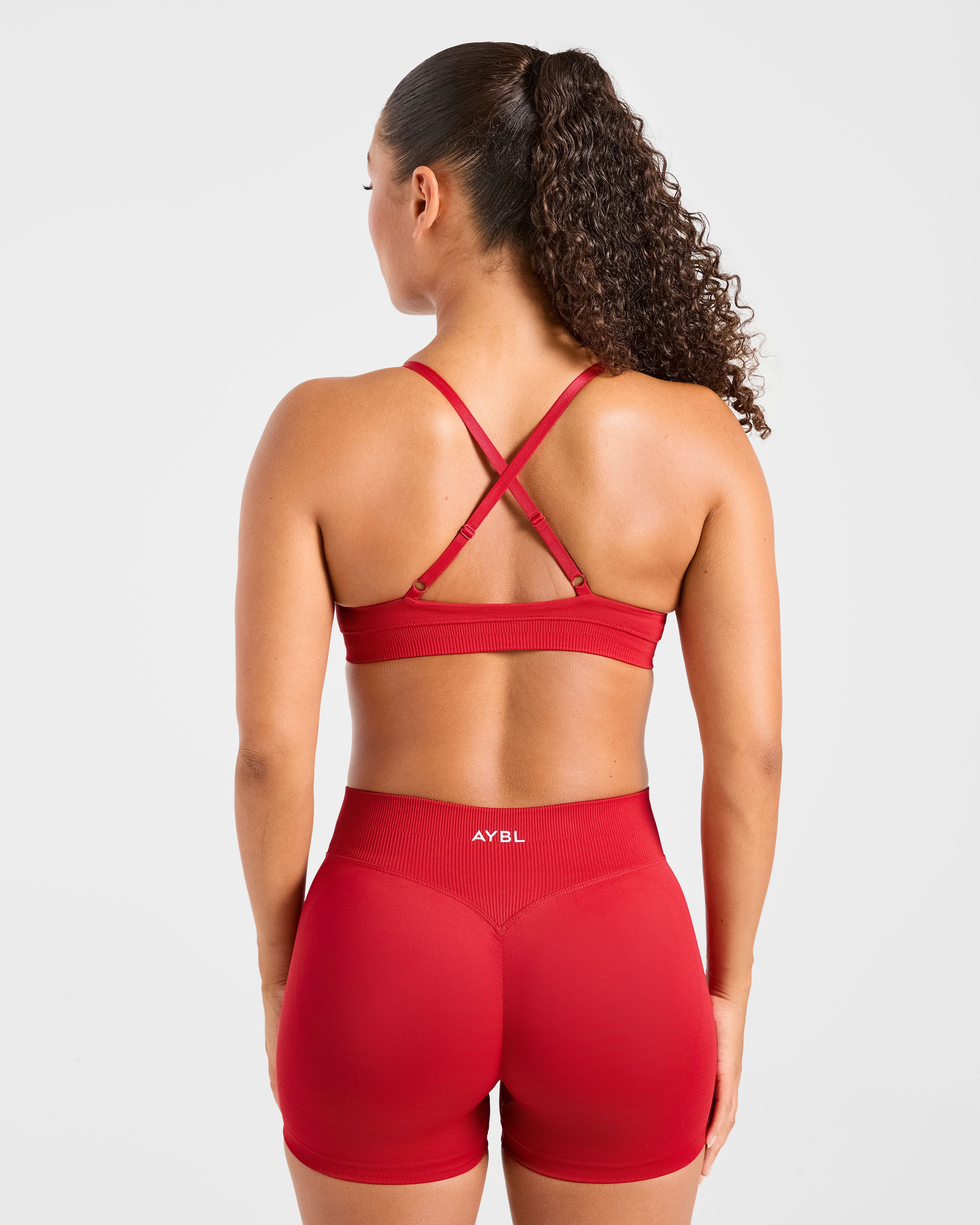 Enhance Seamless Sports Bra - Red