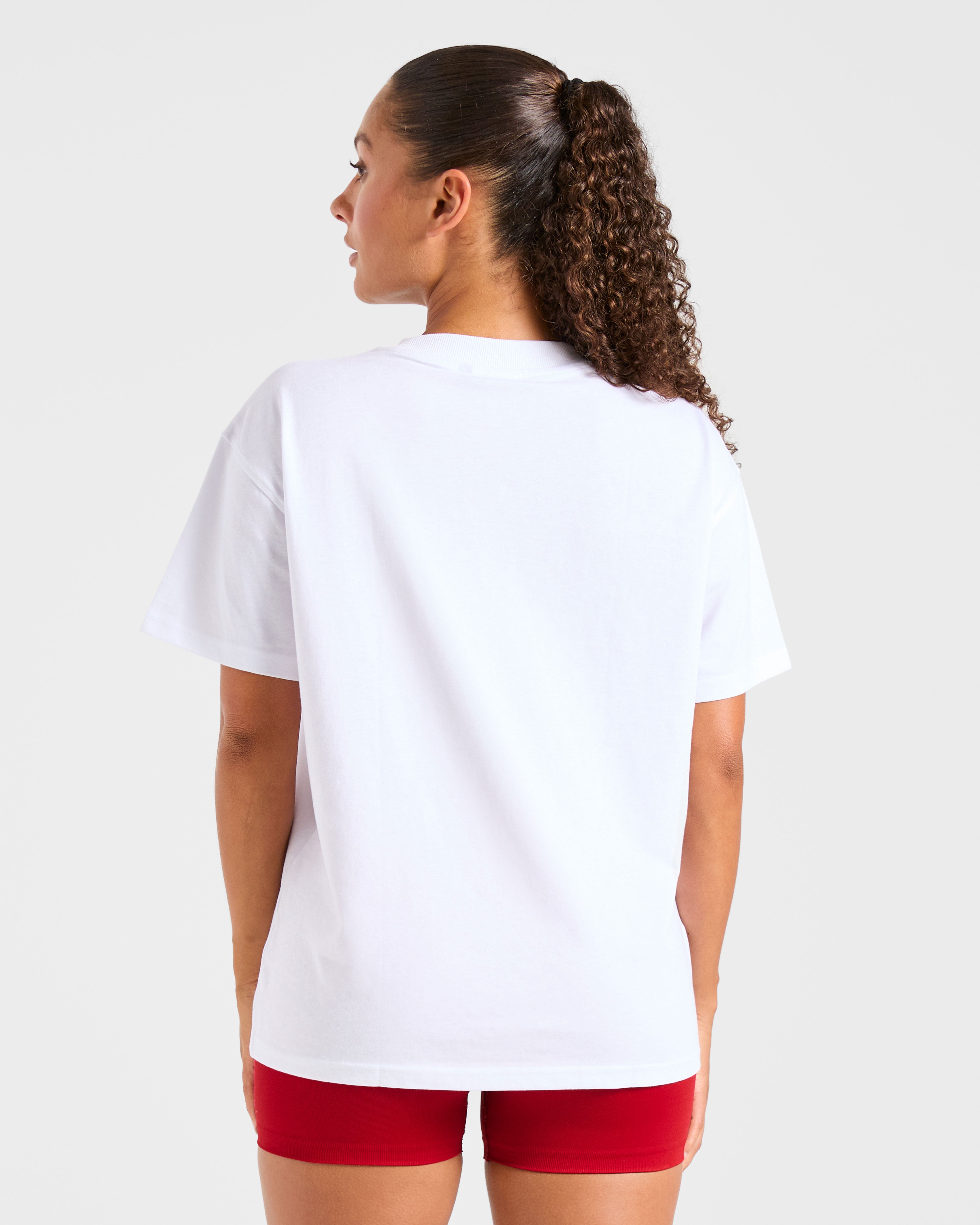 Varsity 2.0 Oversized T Shirt - Red