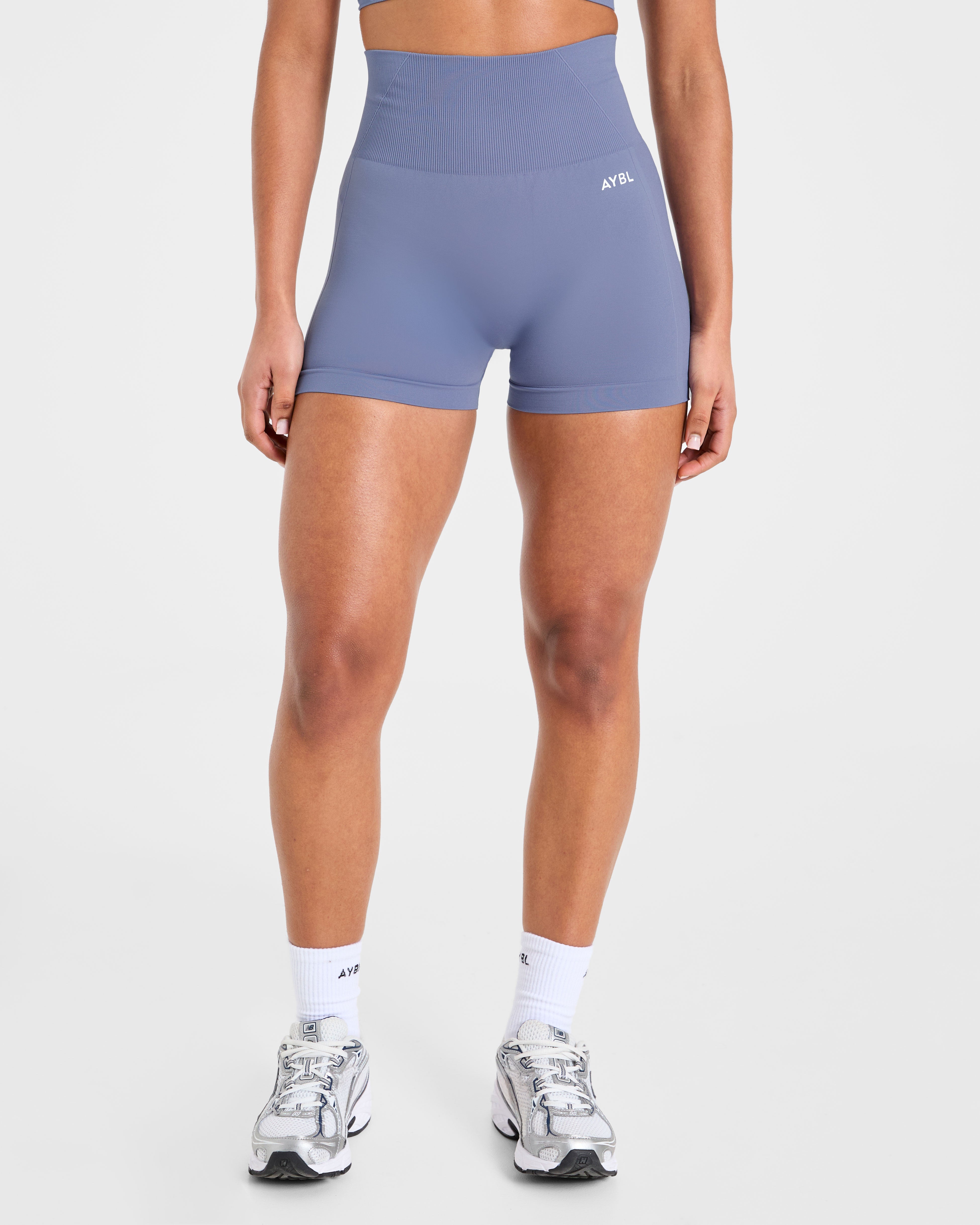 Empower Seamless Shorts - Slate Blue