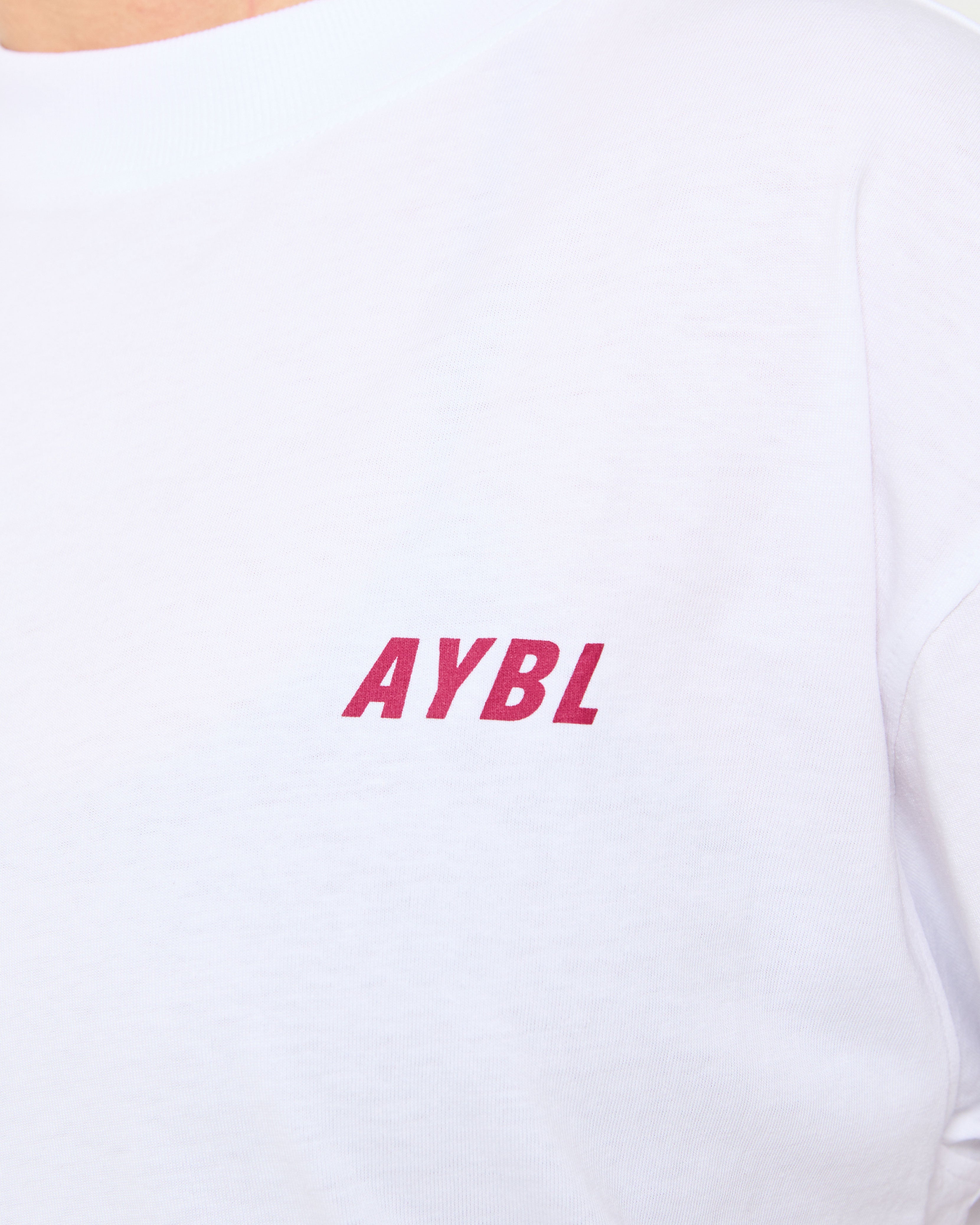 Cardio Club Oversized T Shirt - White/Burgundy