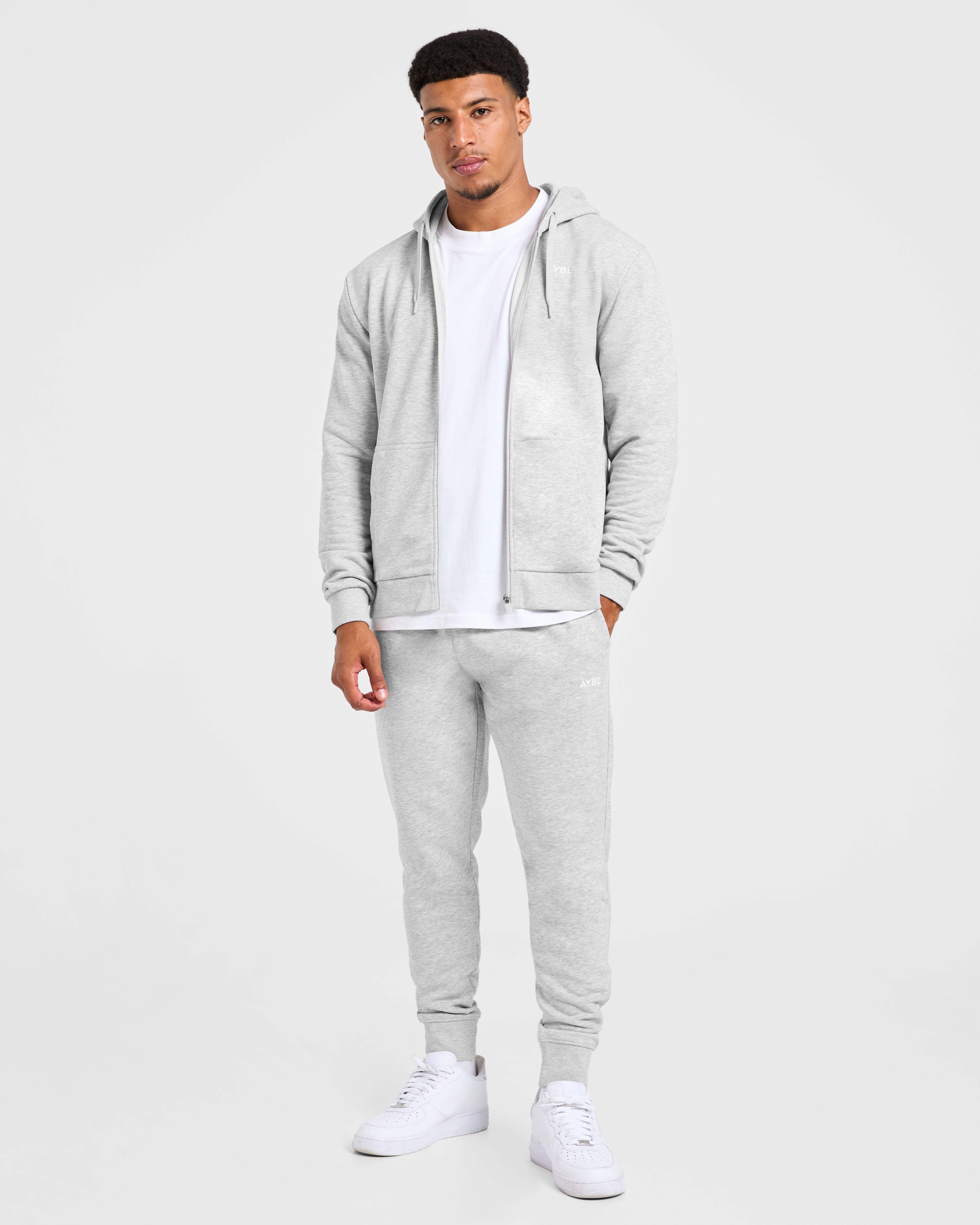 Essential Lightweight Joggers - Grey Marl