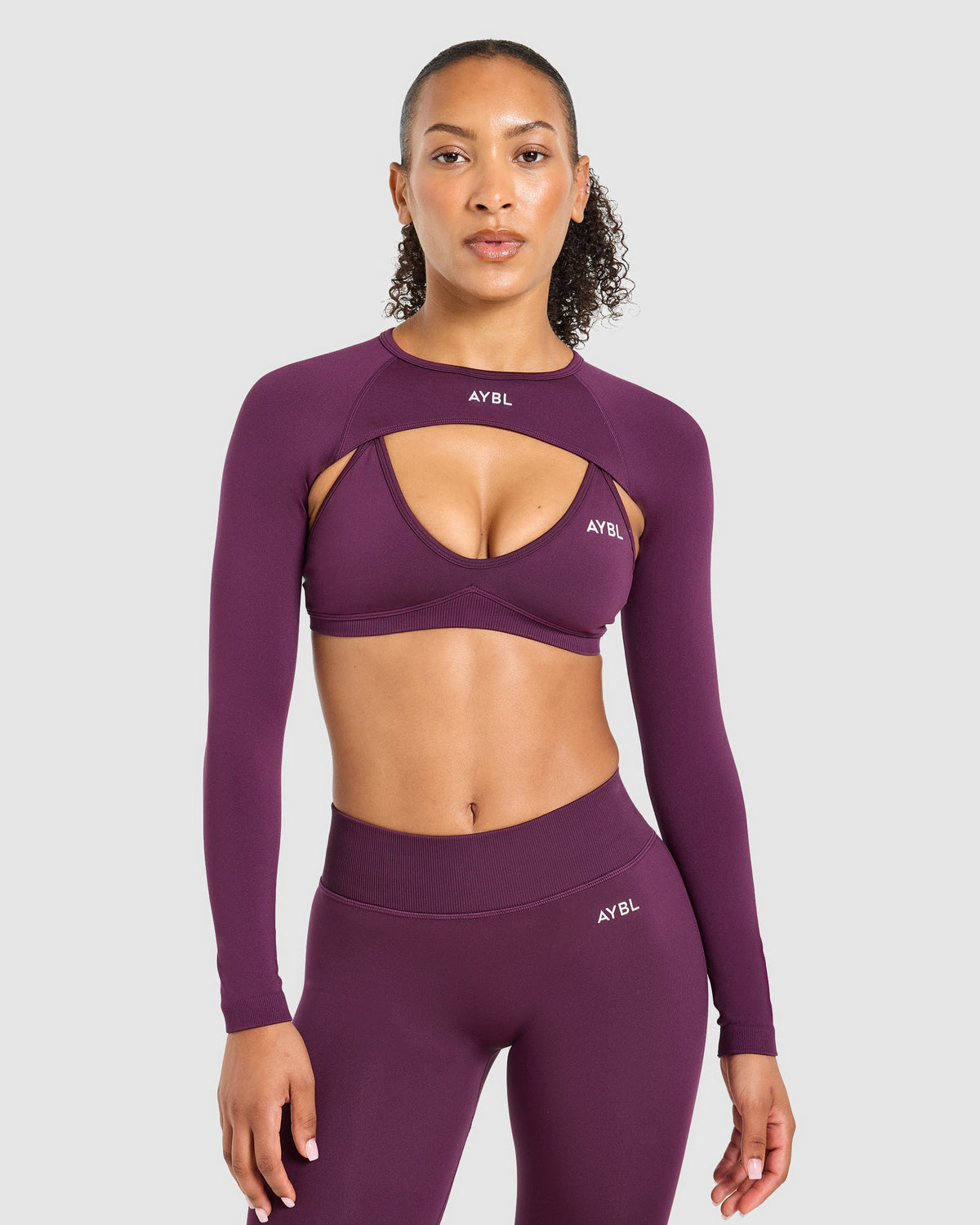 Adapt Seamless Shrug - Midnight Plum