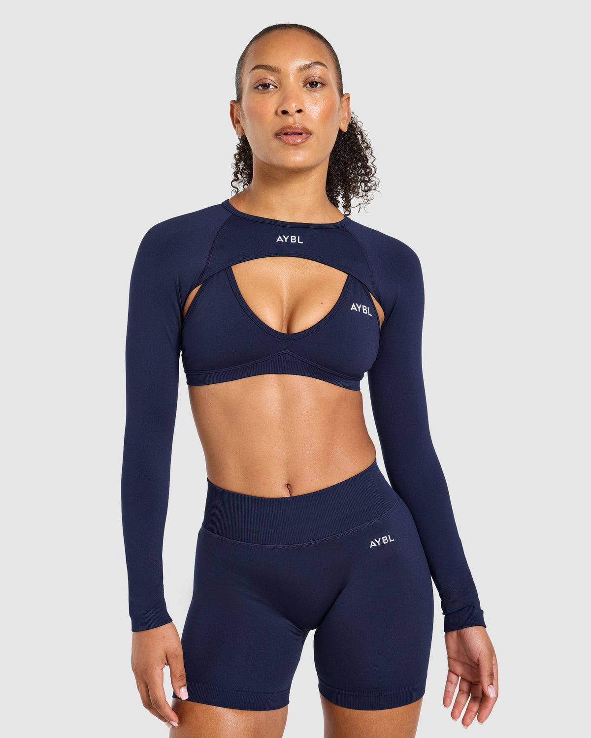 Adapt Seamless Shrug - Deep Navy