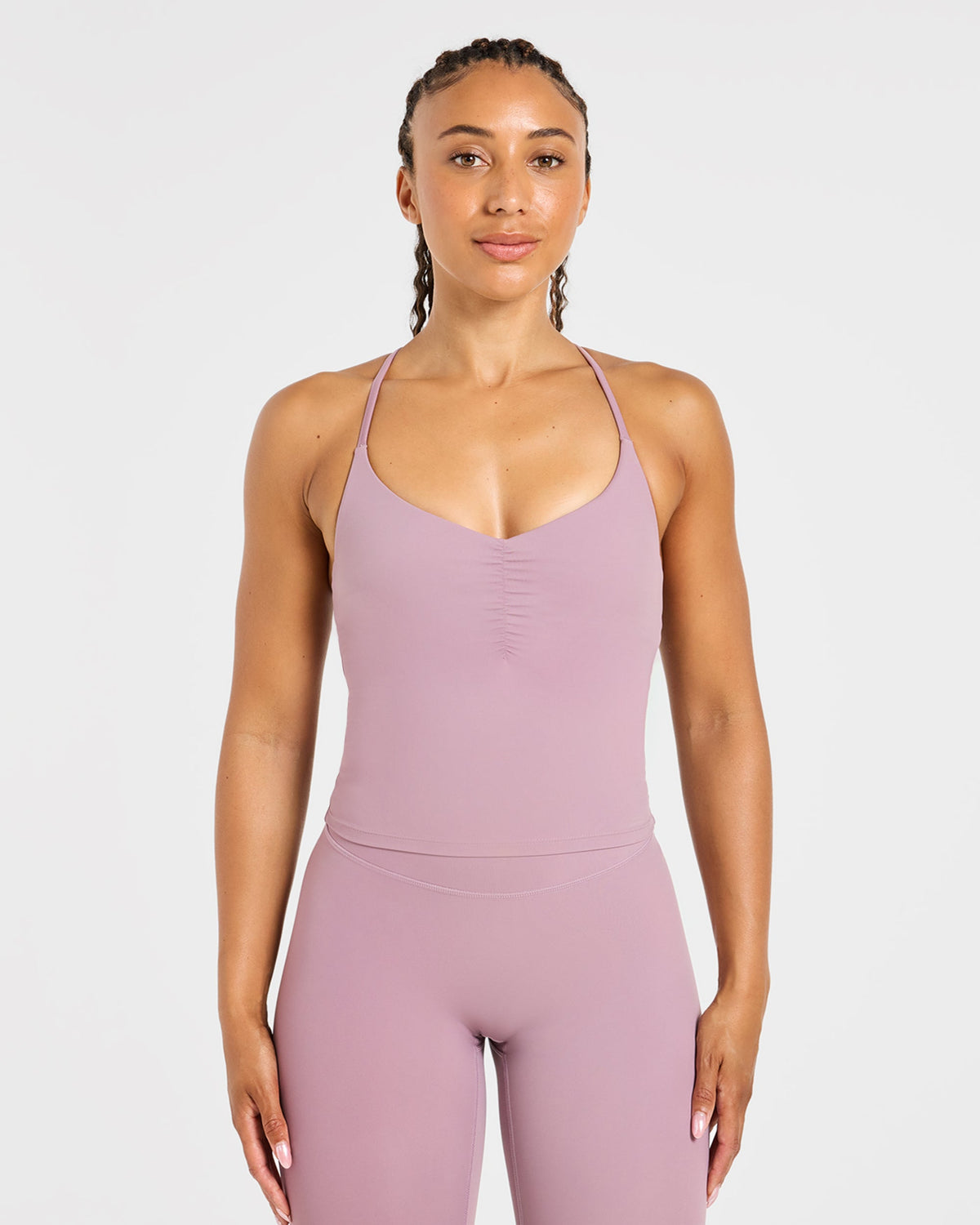 Physique Tank Top - Dusty Mauve