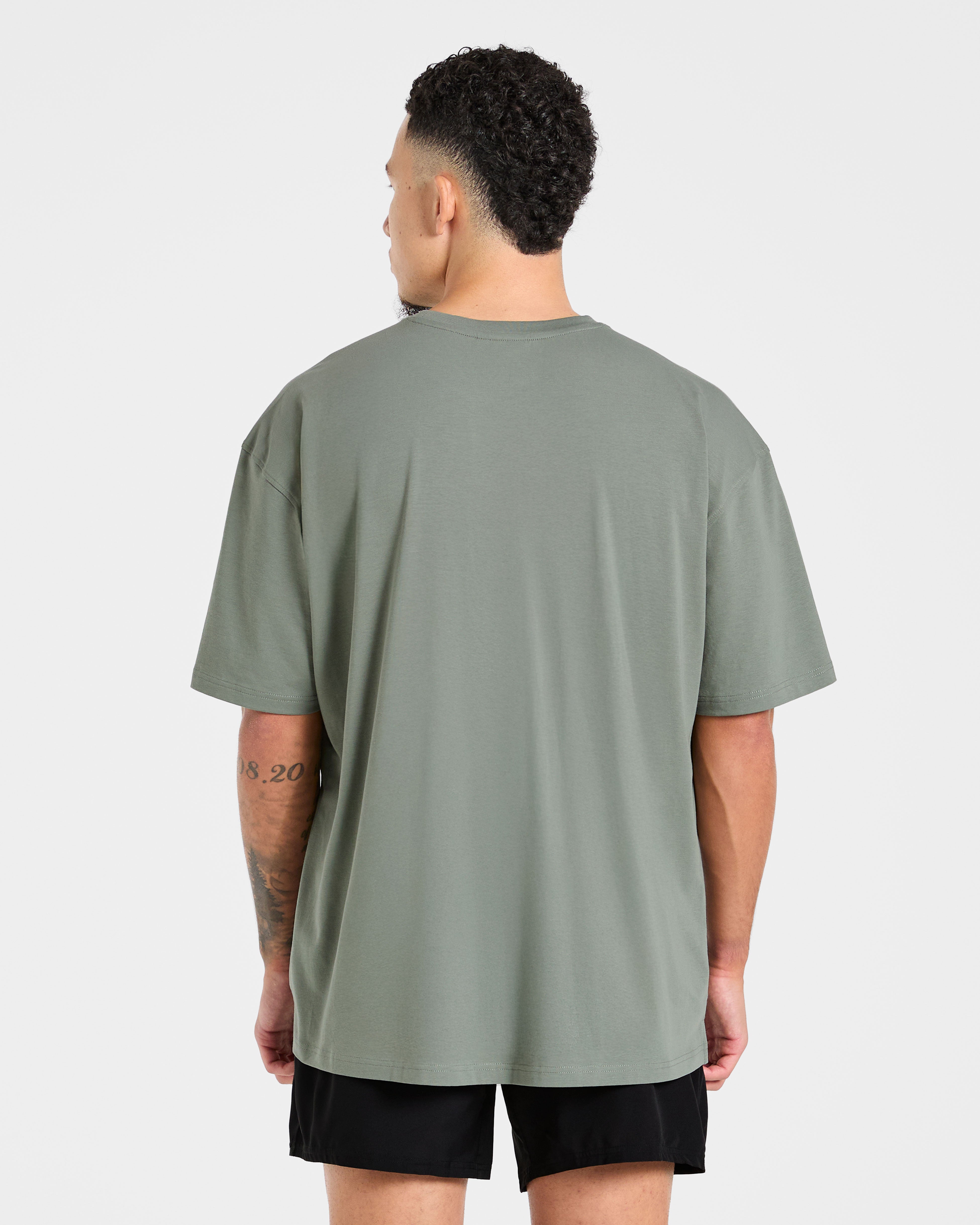 Force Oversized T Shirt - Deep Sage
