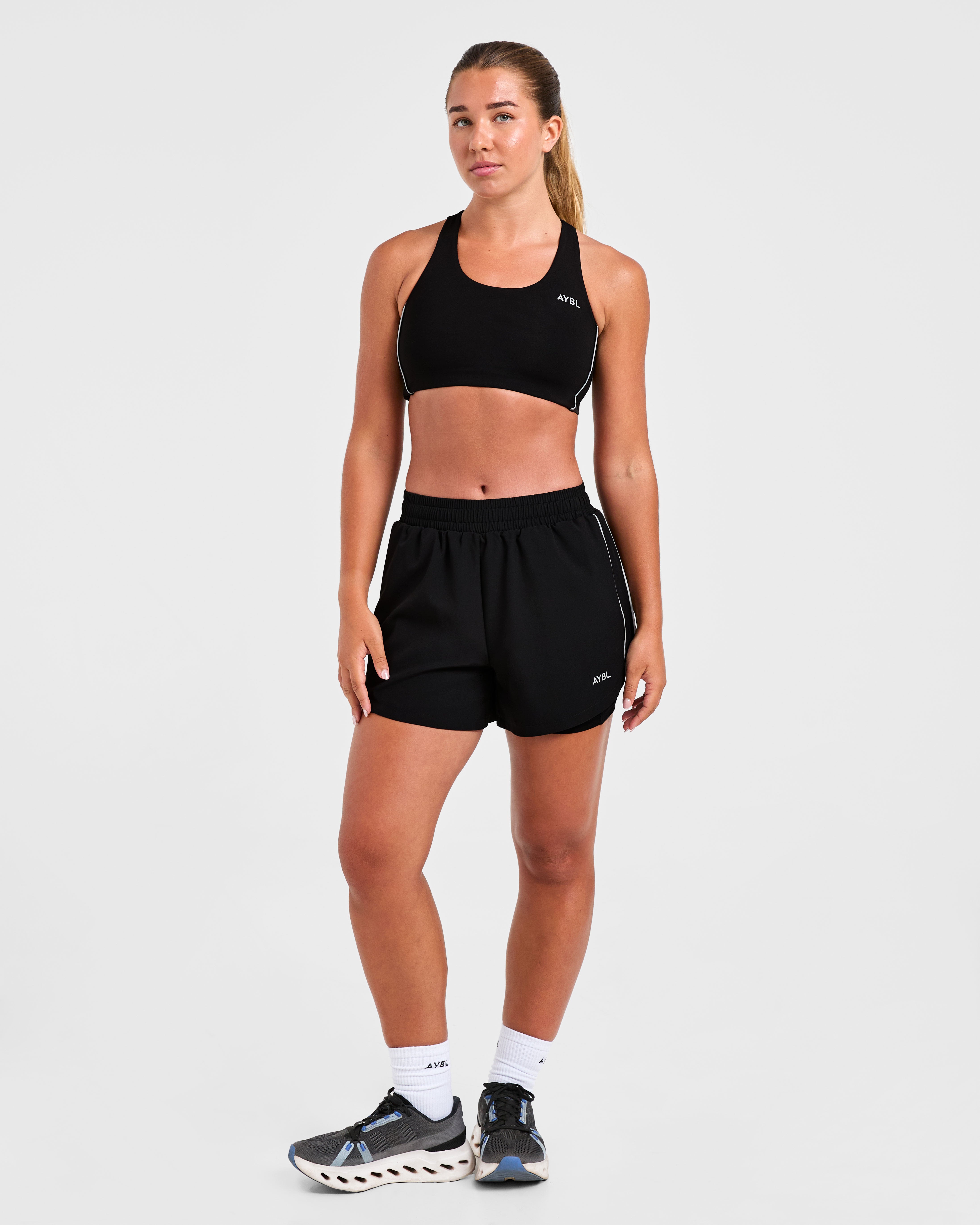 Run Sports Bra - Black
