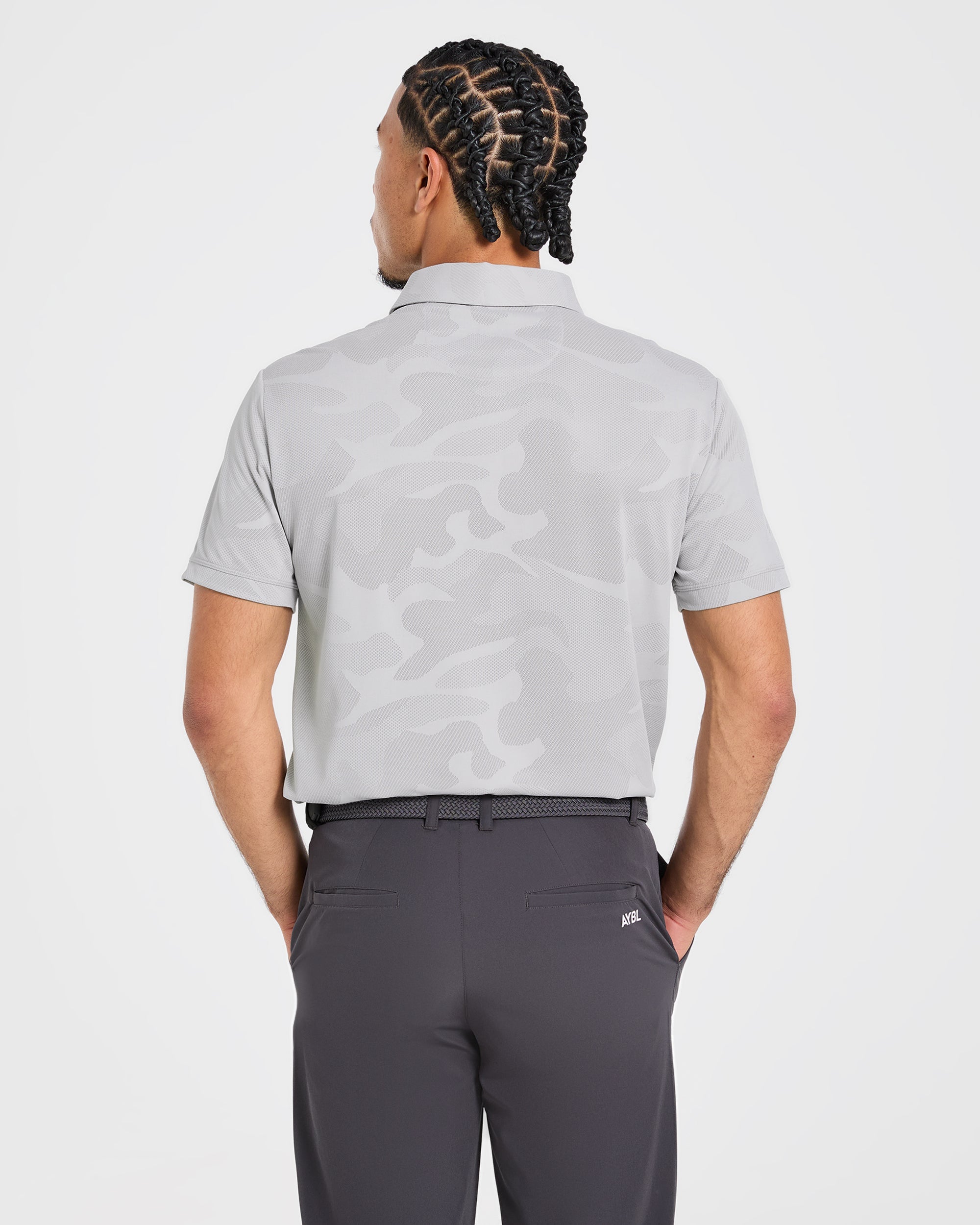 Camo Polo - Ice Grey