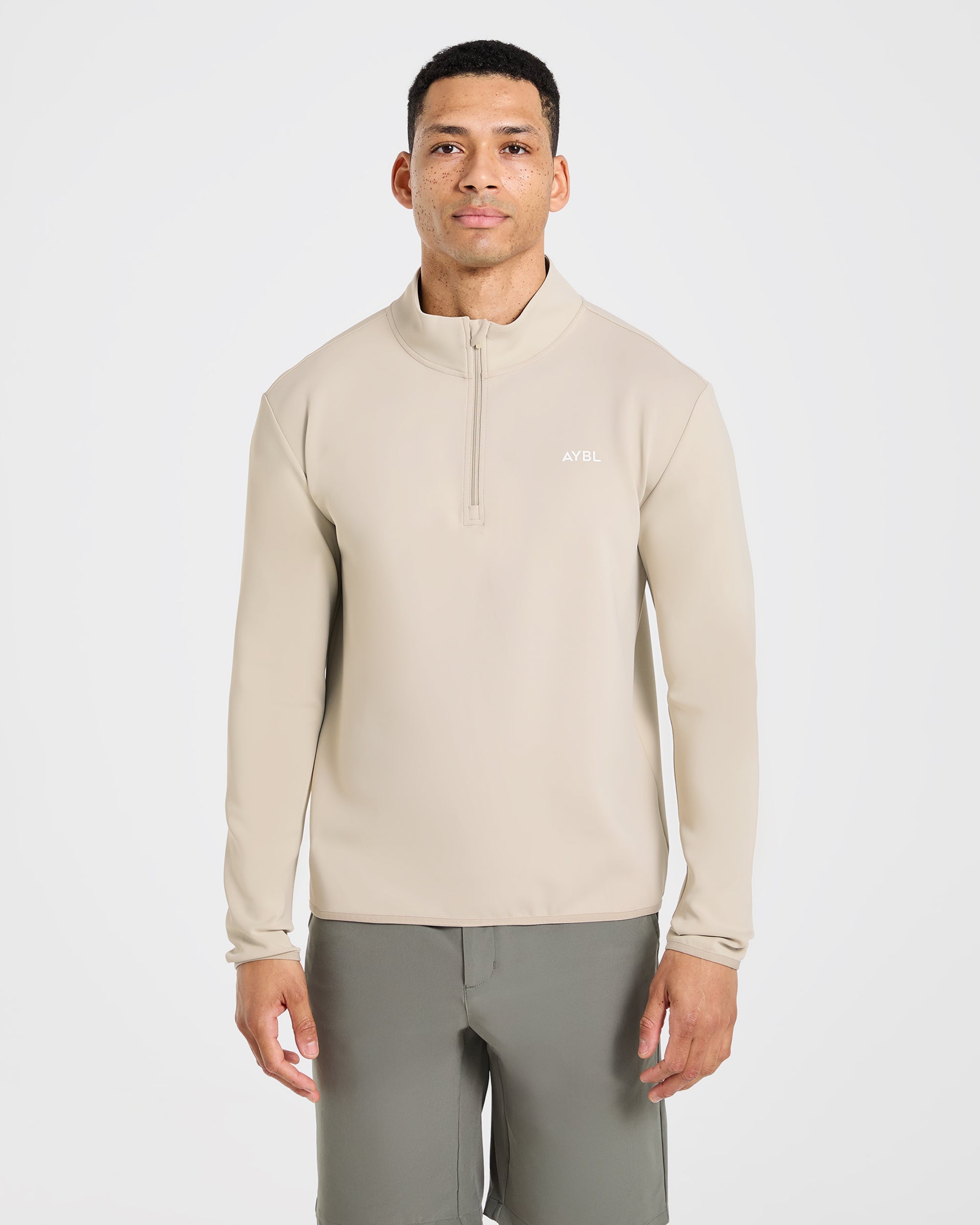 Precision 1/4 Zip Pullover - Sand