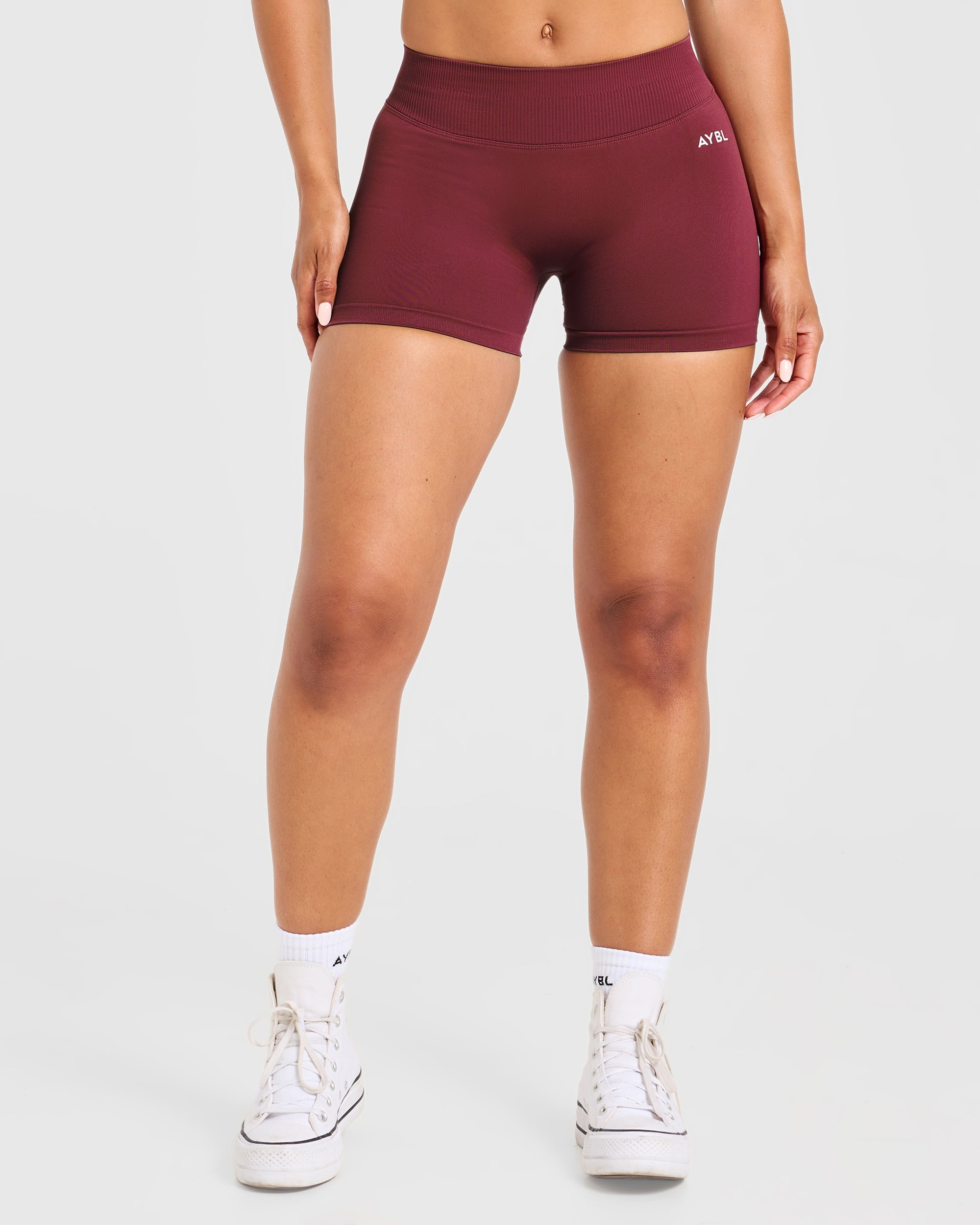 Enhance Seamless Shorts | 3.5" - Mahogany Red