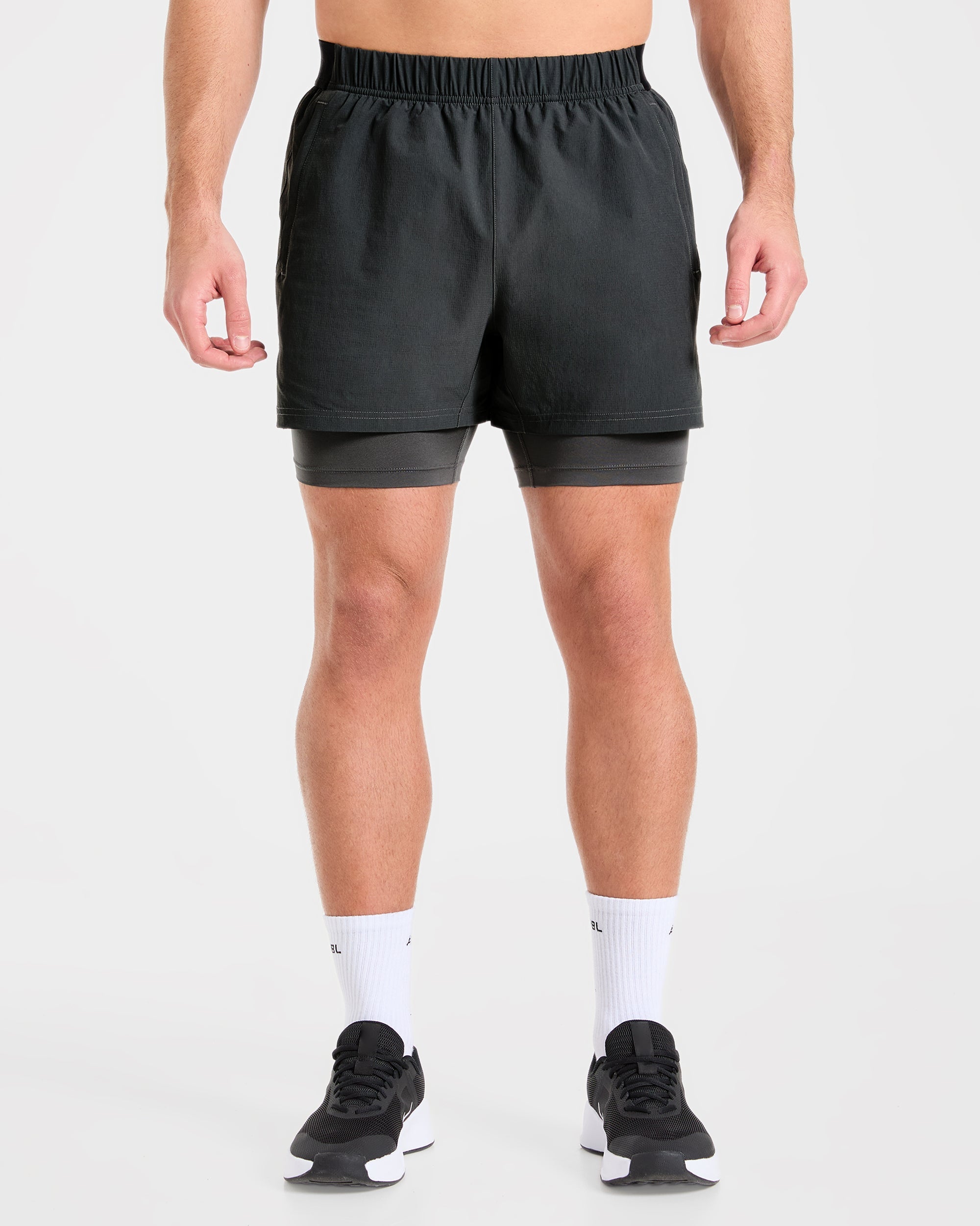 Signature 2 in 1 Shorts - Charcoal