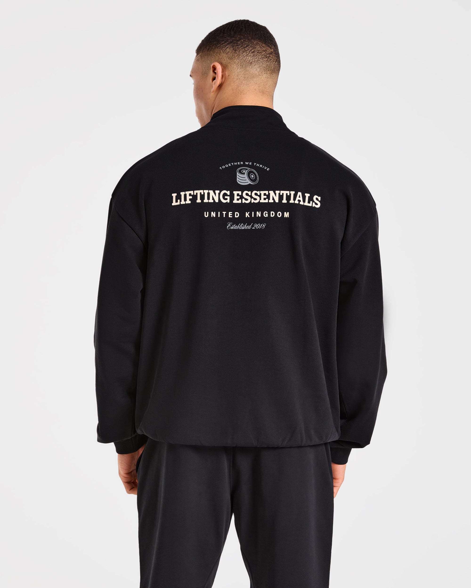Apex Lifting Essentials 1/4 Zip Pullover - Black/Cream