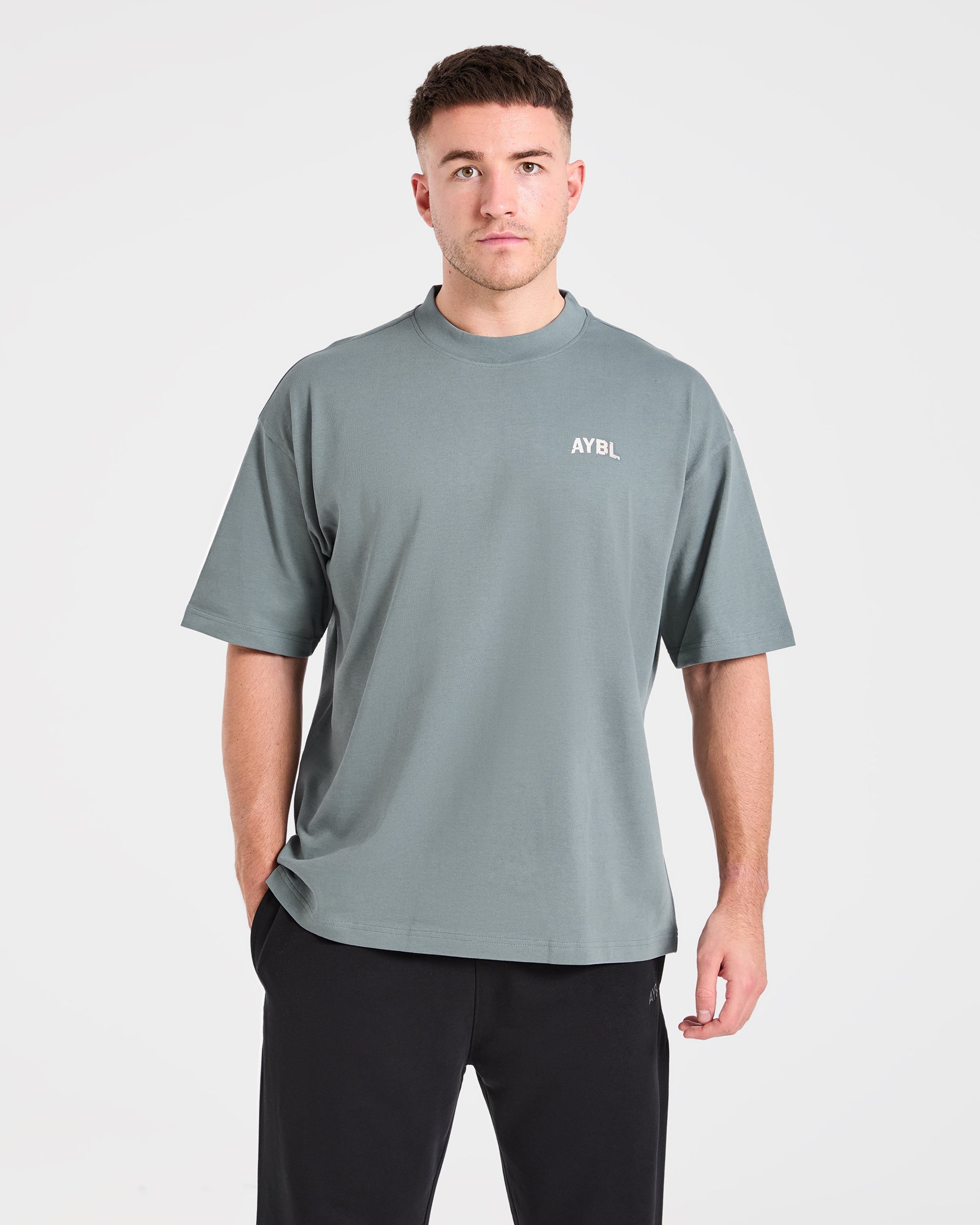 Strength Division Oversized T Shirt - Slate Sage