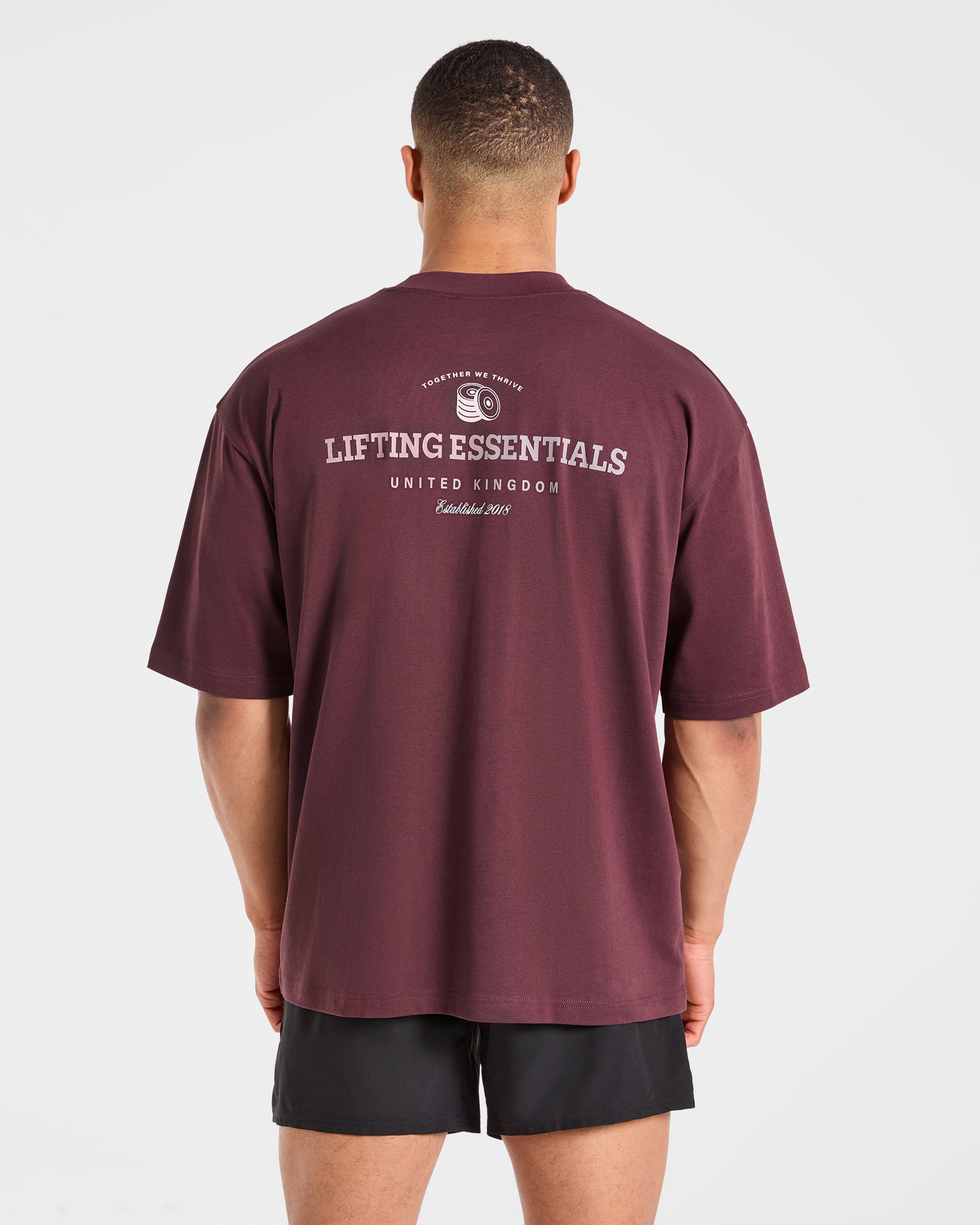 Apex Lifting Essentials Oversized T Shirt - Plum