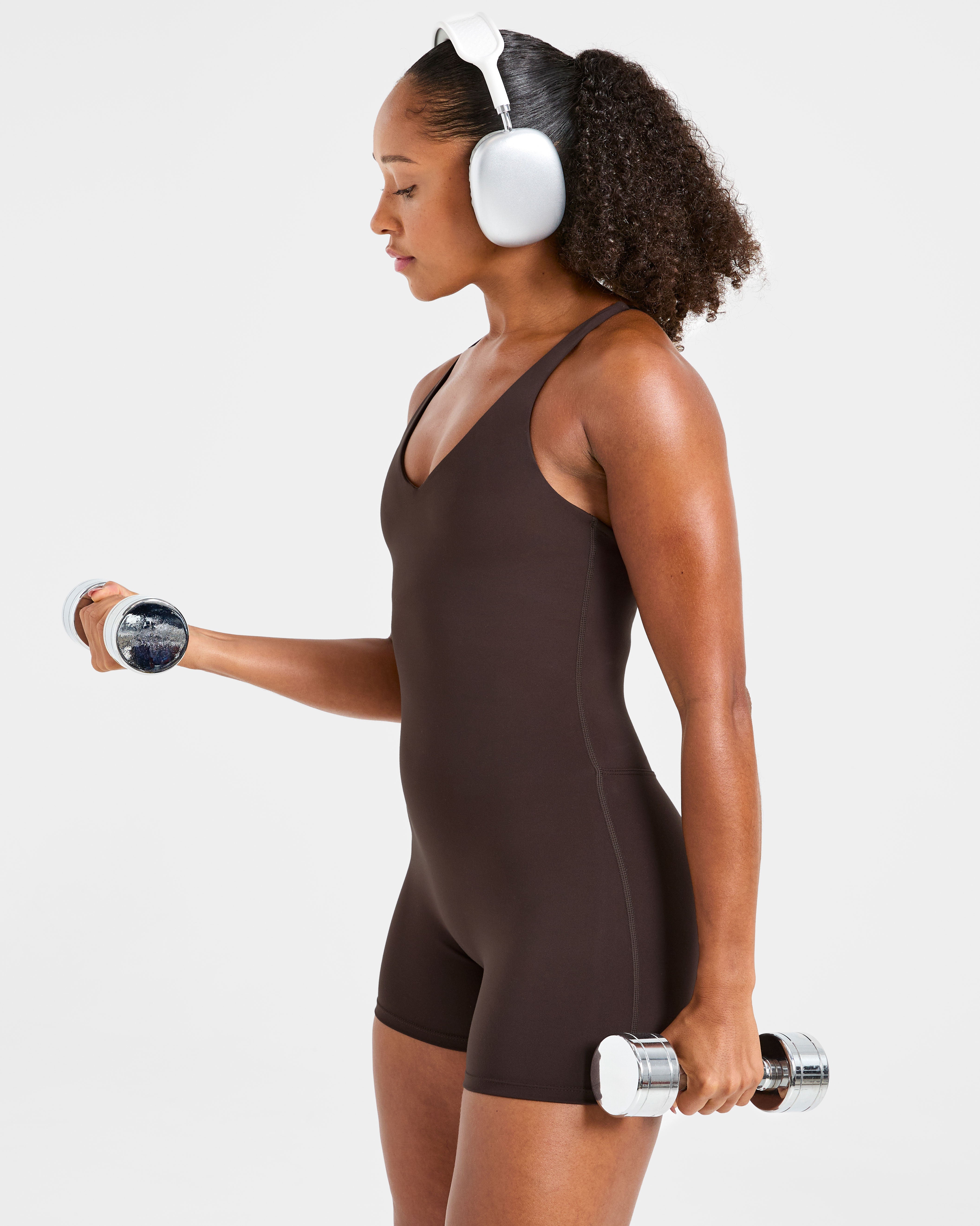 Staple Shorts All In One - Coffee Brown