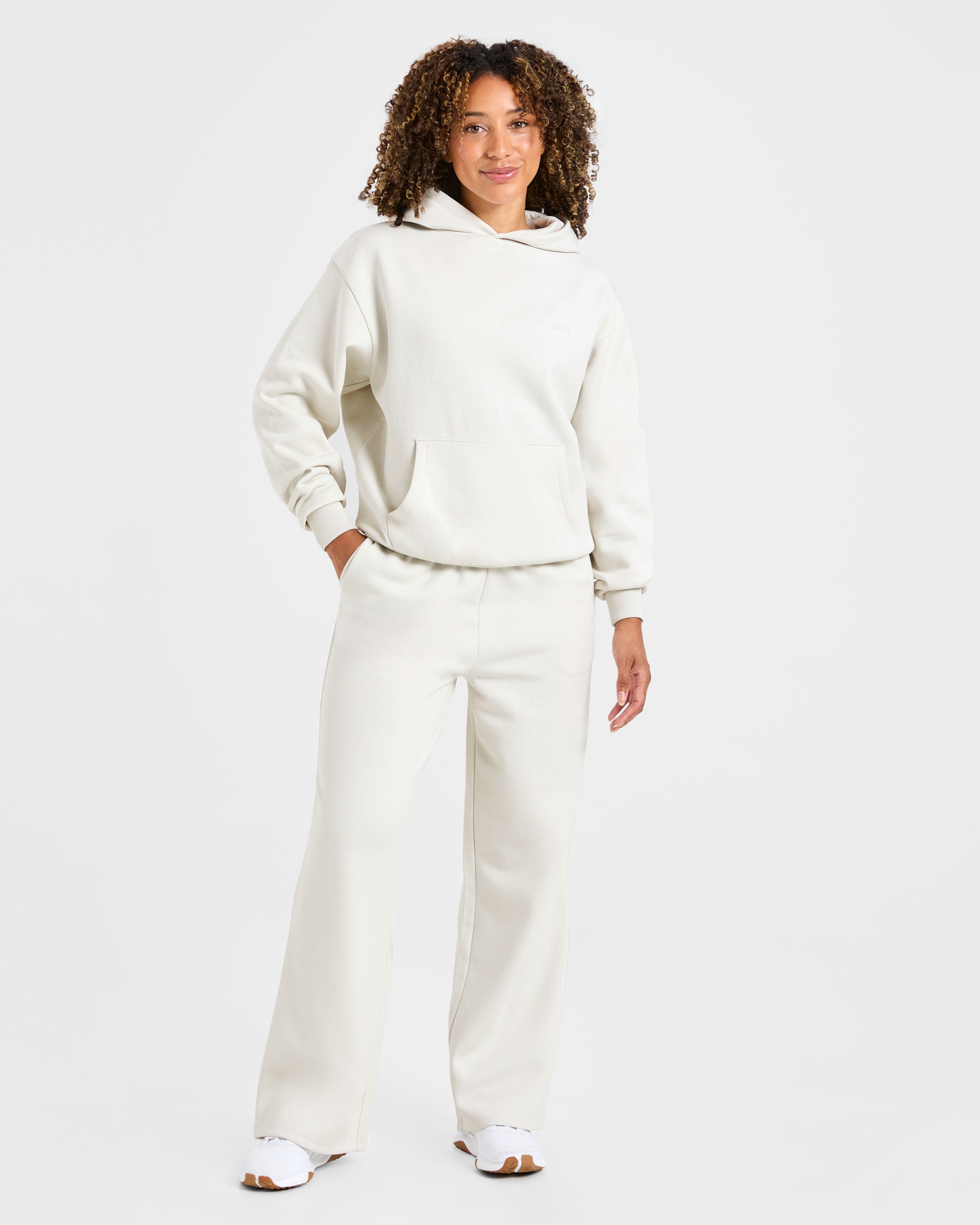 Lifestyle Oversized Straight Leg Joggers - Off White