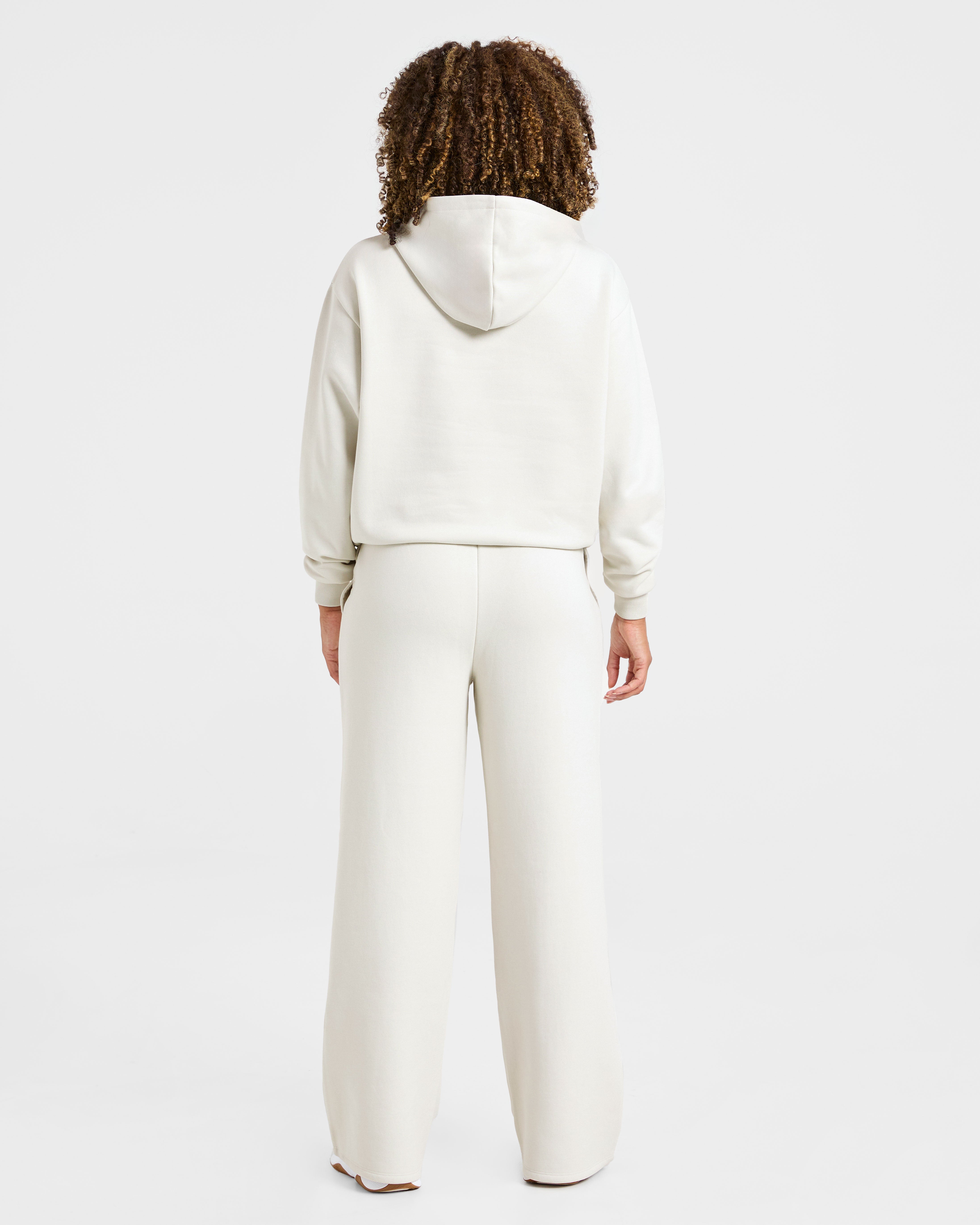 Lifestyle Oversized Straight Leg Joggers - Off White