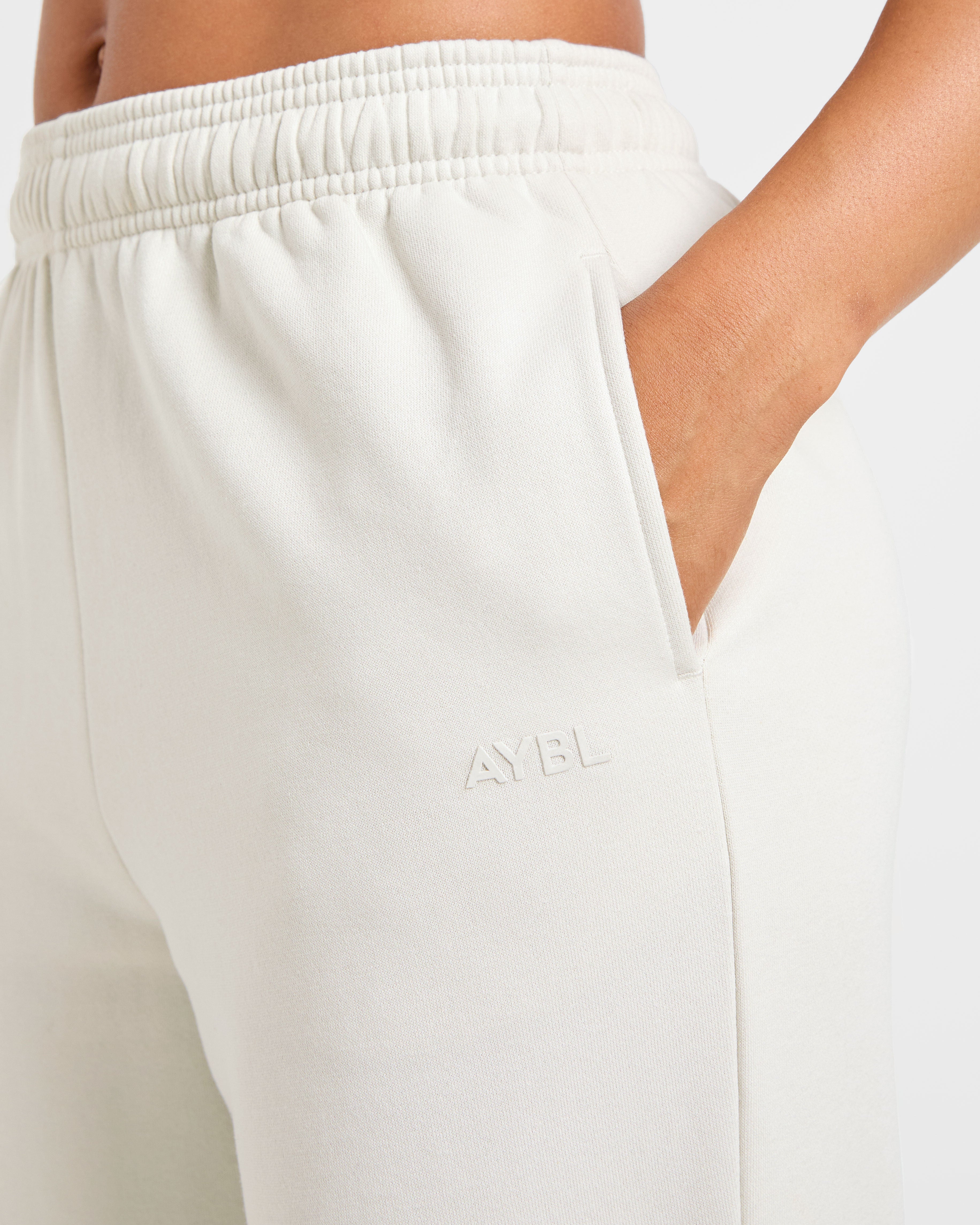 Lifestyle Oversized Straight Leg Joggers - Off White