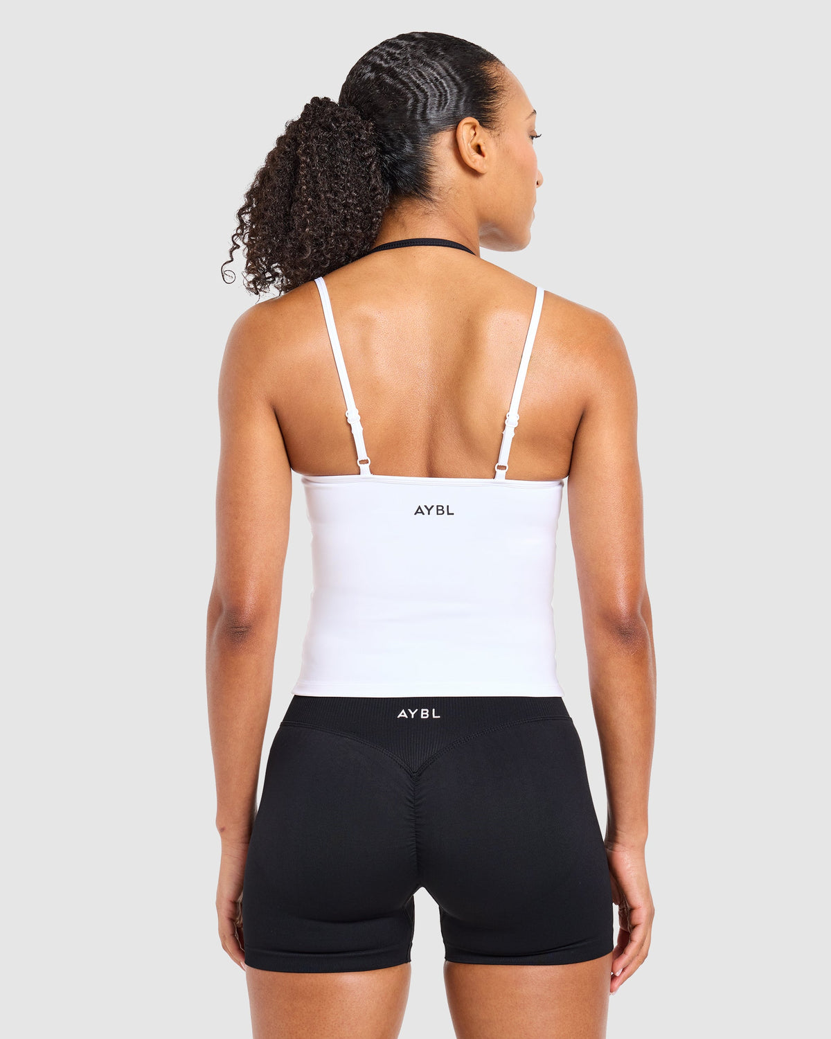 Double Layered Tank Top - White/Black