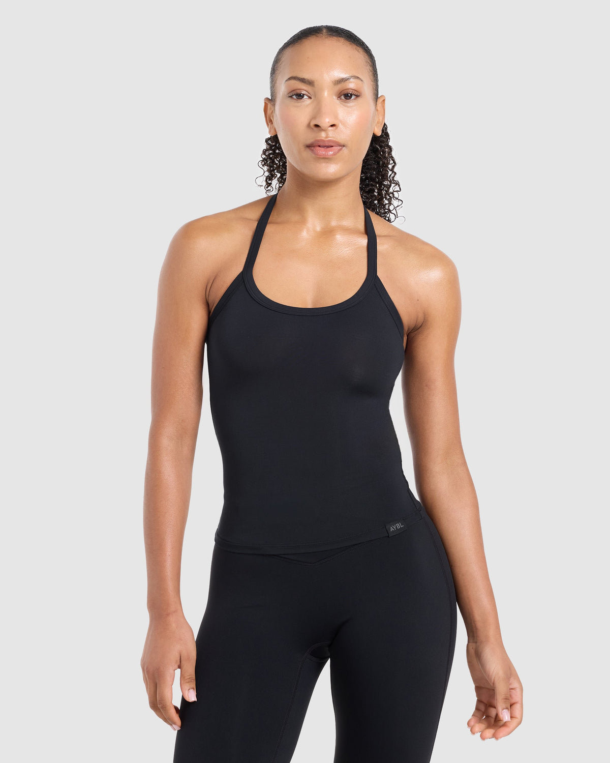 Ease Halterneck Top - Black